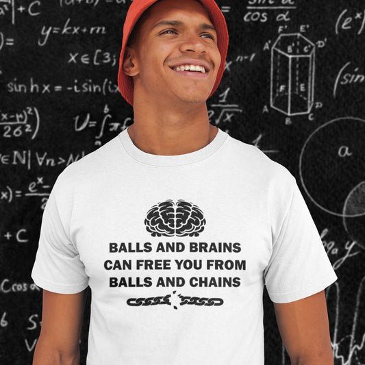 A little rhyme to remind you of what it takes to free yourself, metaphorically speaking.. Made from 100% organic ring-spun cotton, this unisex t-shirt is a total must-have. It's high-quality, super comfy, and best of all—eco-friendly.