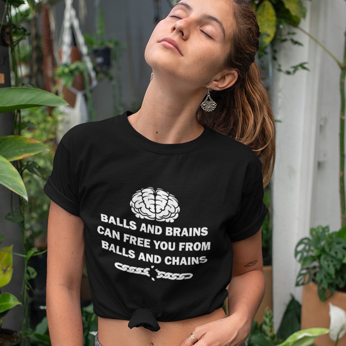 A little rhyme to remind you of what it takes to free yourself, metaphorically speaking.. Made from 100% organic ring-spun cotton, this unisex t-shirt is a total must-have. It's high-quality, super comfy, and best of all—eco-friendly.