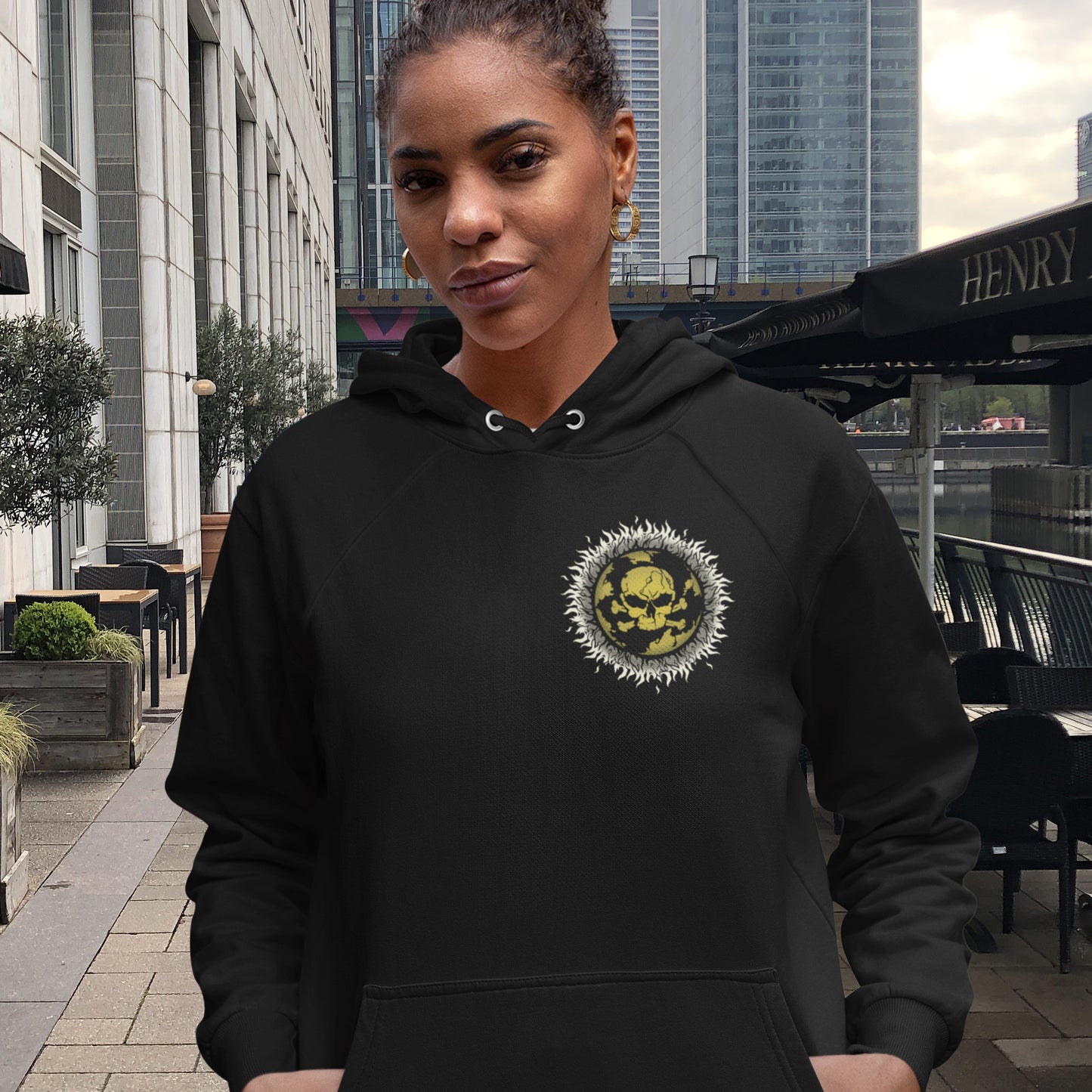 A design to keep climate issues at the forefront of peoples minds. Comfortable and practical. It's extra soft and has a convenient front pouch pocket. Made from 100% organic ring-spun cotton, this environmental awareness hoodie is unisex, high-quality, super comfy, and best of all, eco-friendly.