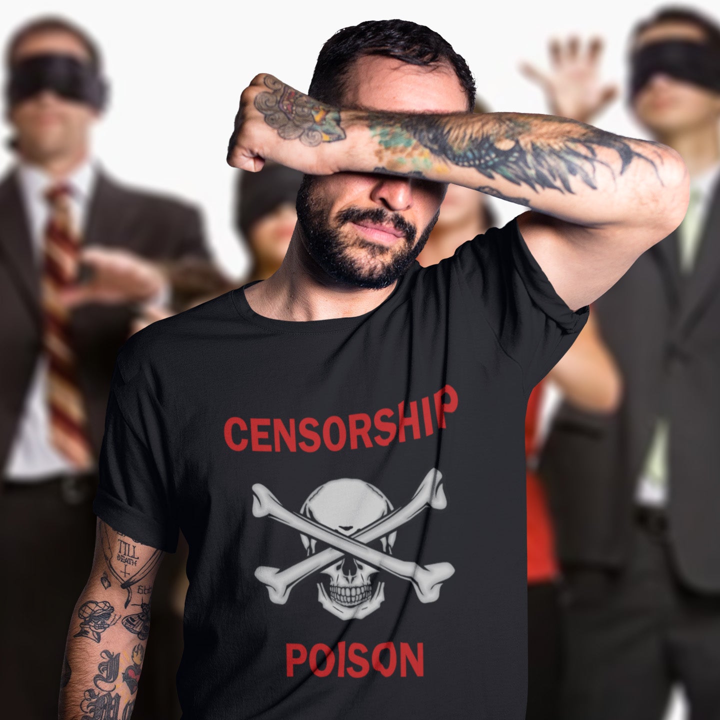 This design is for freedom of speak lovers who believe no good can come of censorship. Made from 100% organic ring-spun cotton, this unisex t-shirt is a total must-have. It's high-quality, super comfy, and best of all—eco-friendly.
