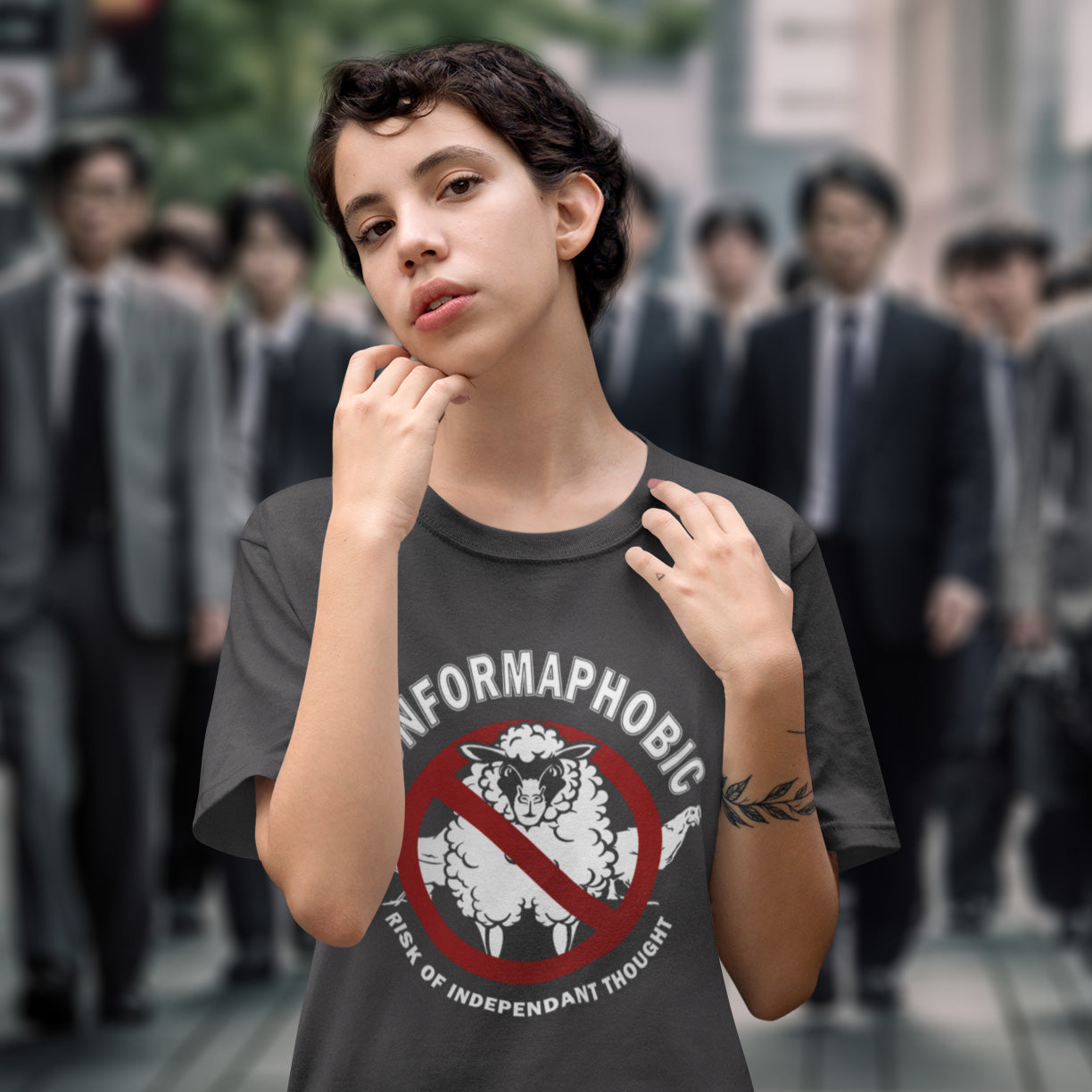 T-shirt conformaphobe et unisexe en coton biologique