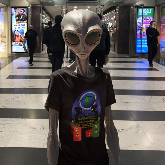 It's universally acknowledged that humans have an obsession with shopping.. Made from 100% organic ring-spun cotton, this unisex t-shirt is a total must-have. It's high-quality, super comfy, and best of all—eco-friendly.