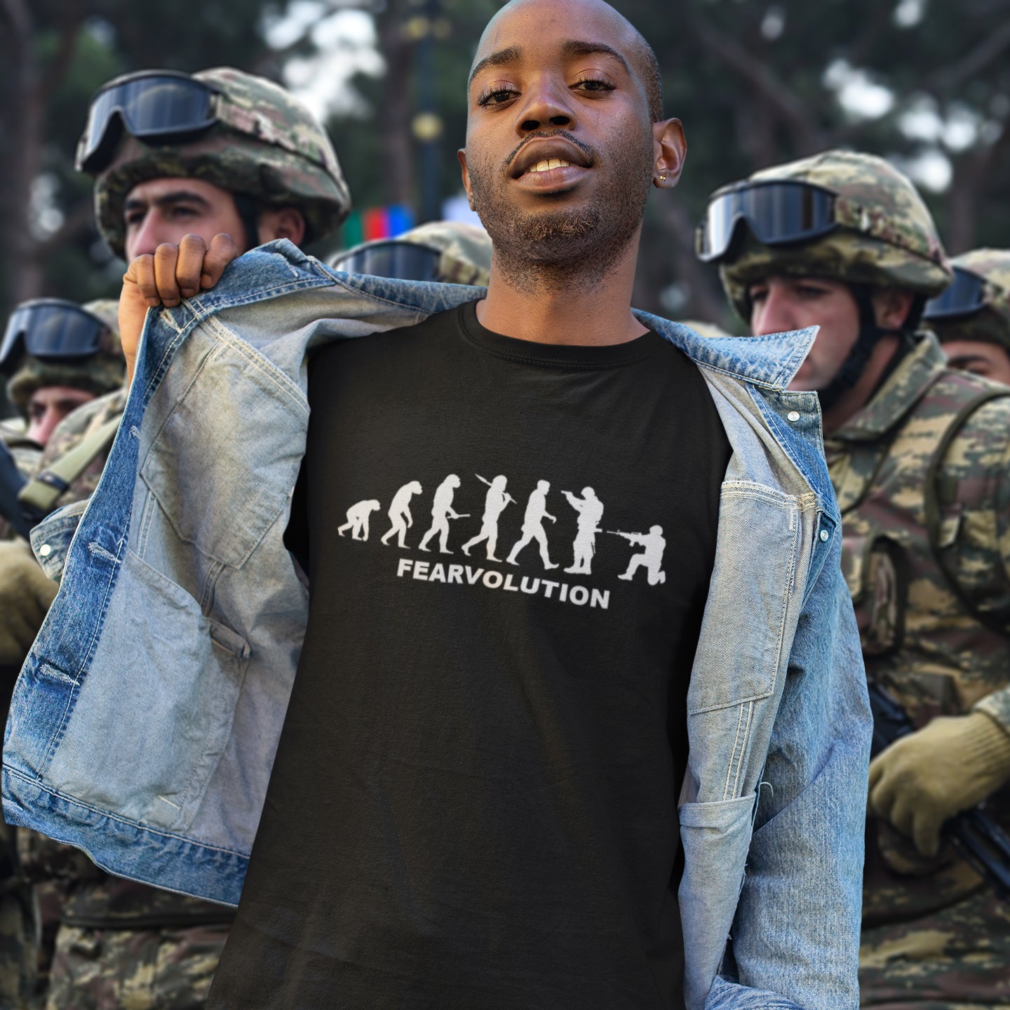 Fear will only hold back our evolution and unfortunately there is way too much of it around. Made from 100% organic ring-spun cotton, this unisex t-shirt is a total must-have. It's high-quality, super comfy, and best of all—eco-friendly.