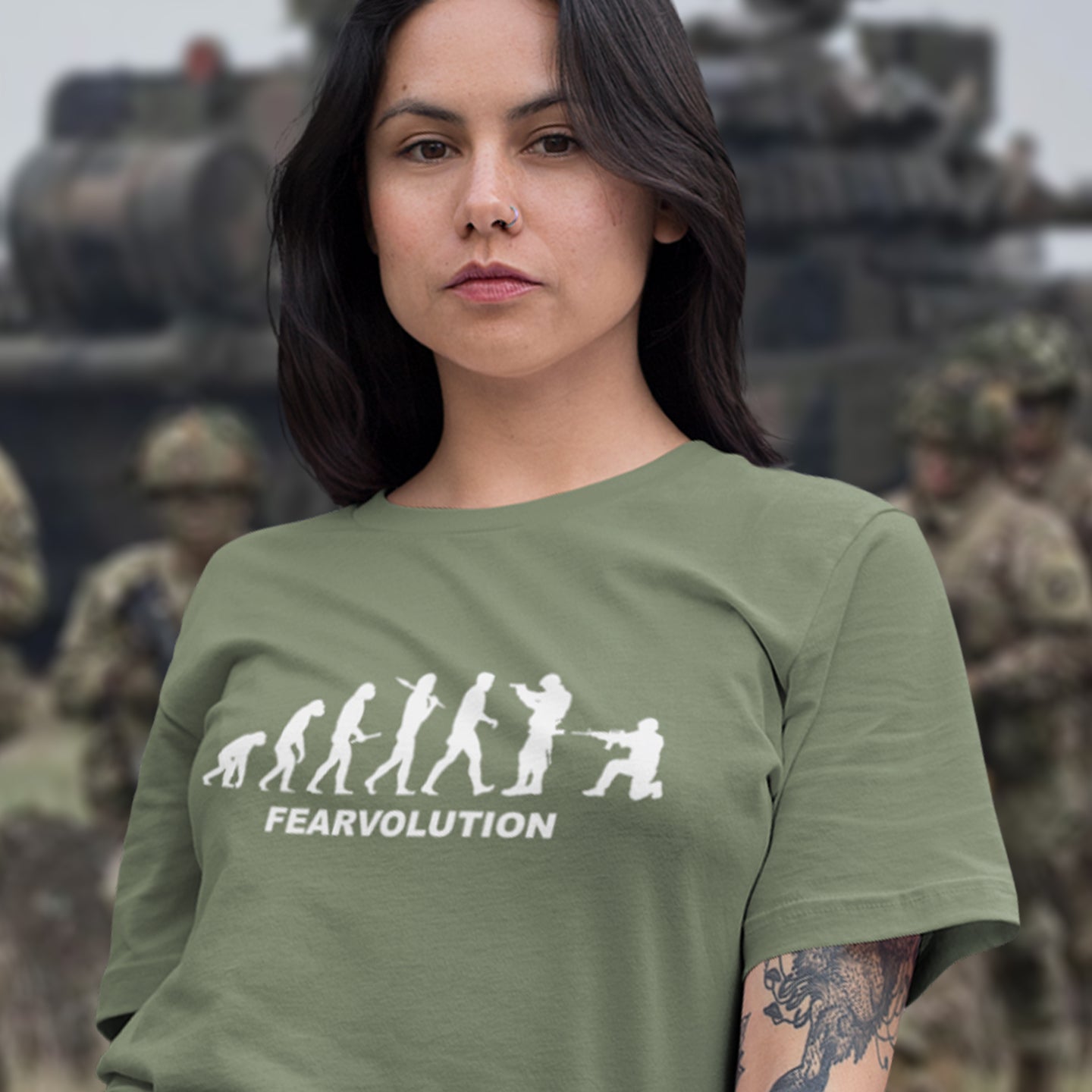 Fear will only hold back our evolution and unfortunately there is way too much of it around. Made from 100% organic ring-spun cotton, this unisex t-shirt is a total must-have. It's high-quality, super comfy, and best of all—eco-friendly.