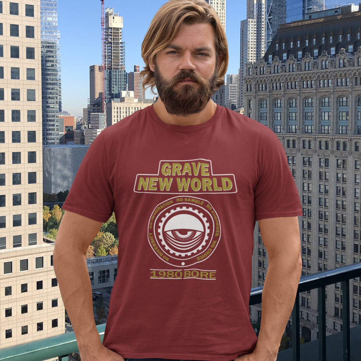 Neither George Orwell or Aldous Huxley mentioned how boring the new world would be under analytics and algorithms. Made from 100% organic ring-spun cotton, this unisex t-shirt is a total must-have. It's high-quality, super comfy, and best of all—eco-friendly.