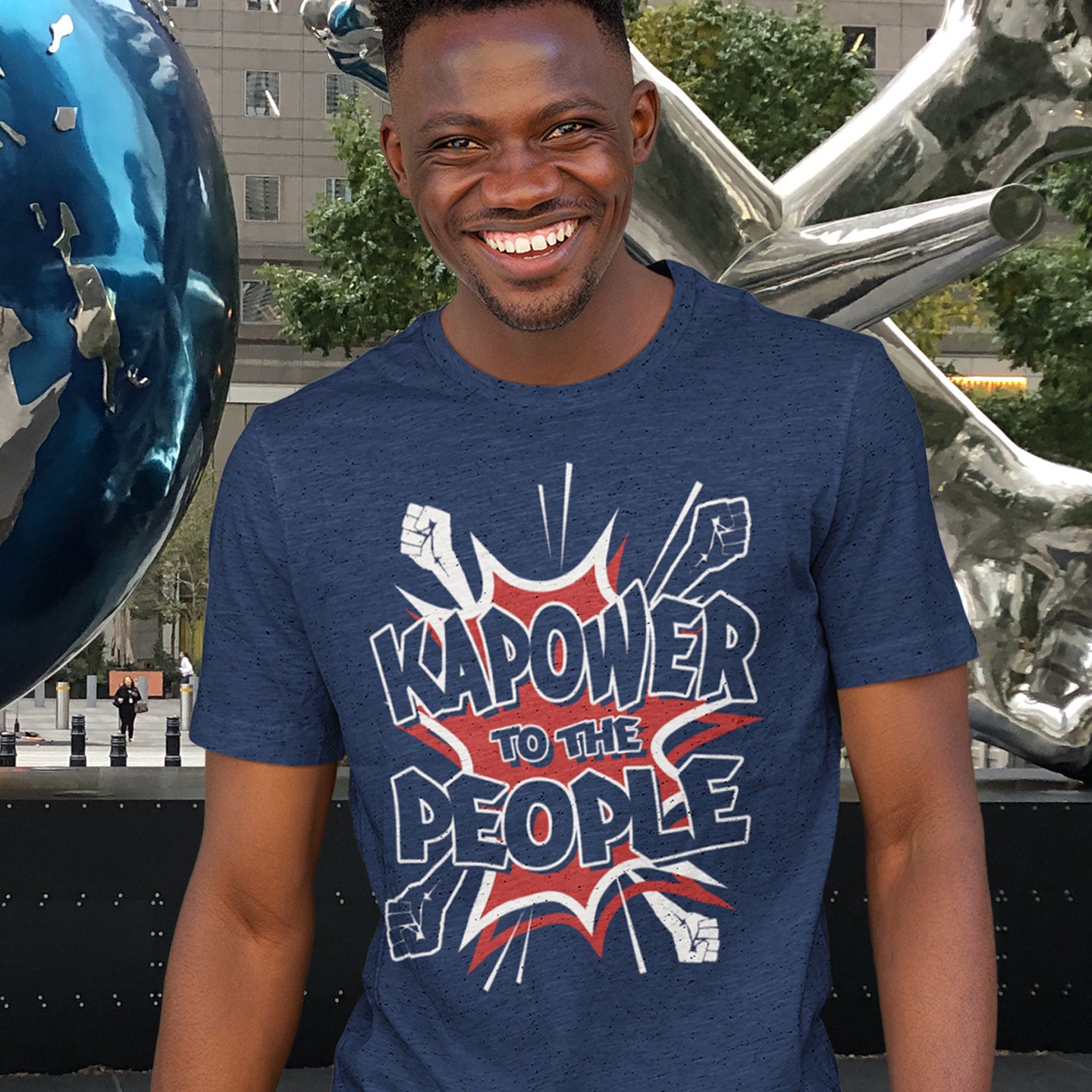 If old style classic comic books had a political message, this would be it. Made from 100% organic ring-spun cotton, this unisex t-shirt is a total must-have. It's high-quality, super comfy, and best of all—eco-friendly.