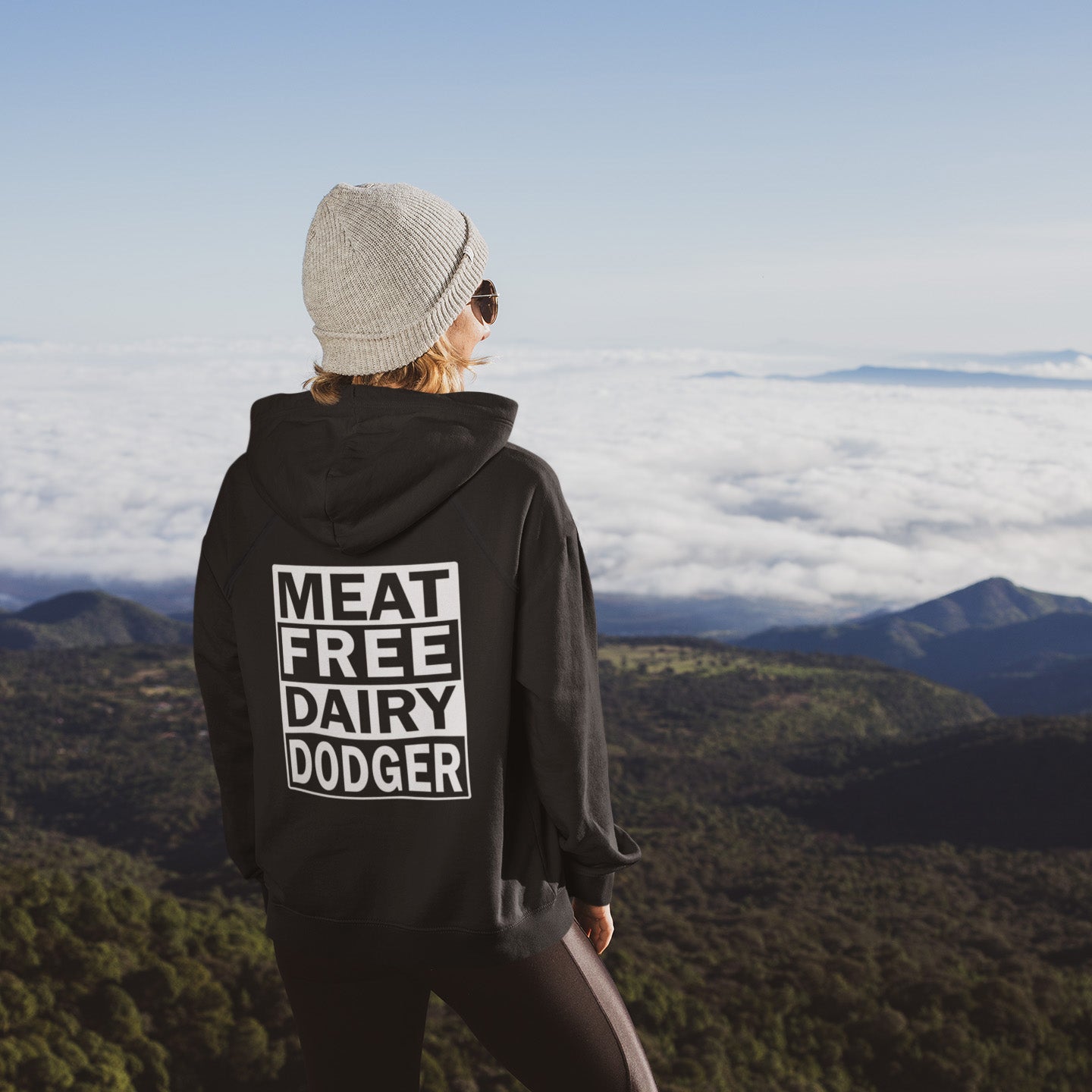 Never mind 'Plant-based' as a new label for vegan . This is straight off the streets of East London. Comfortable and practical. It's extra soft and has a convenient front pouch pocket. Made from organic cotton and recycled polyester, this plant based hoodie is a great eco-friendly choice.