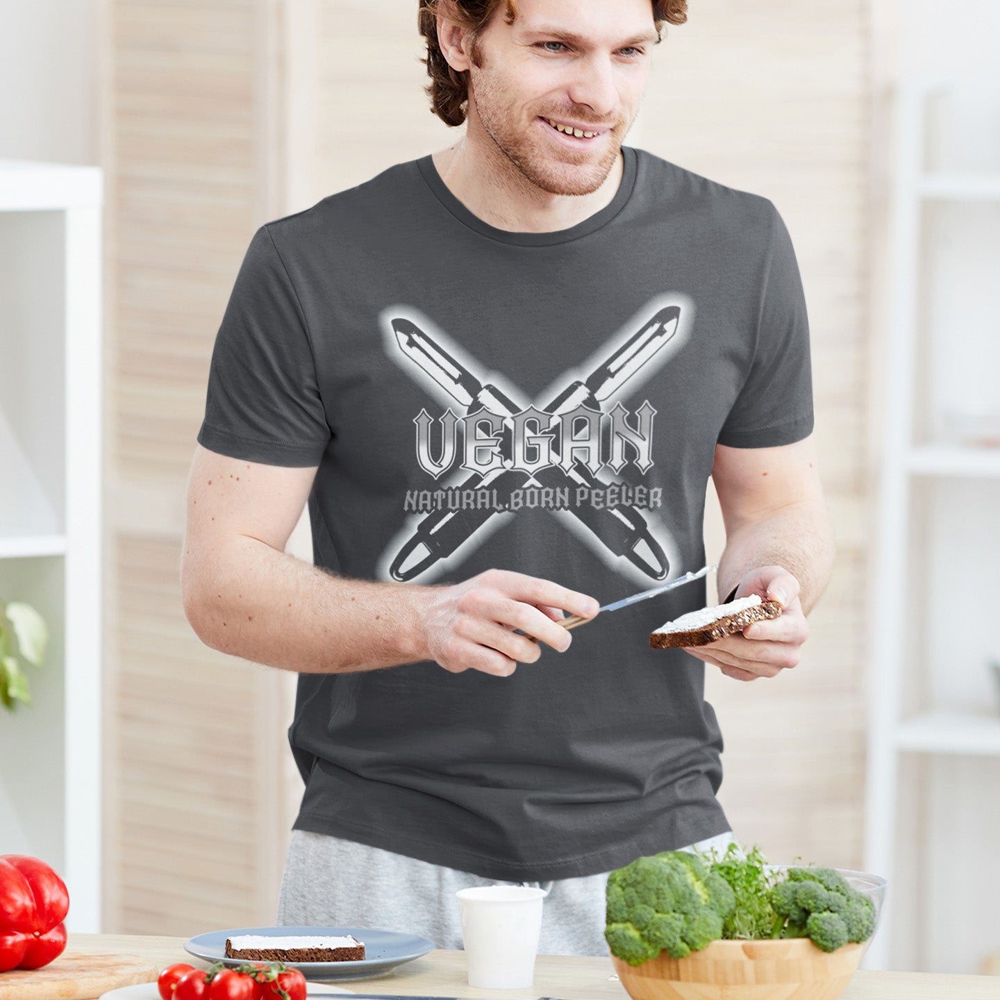 Vegans ! be proud of your skills by wearing this tribute to the number one choice weapon of a planet lover. Made from 100% organic ring-spun cotton, this unisex t-shirt is a total must-have. It's high-quality, super comfy, and best of all—eco-friendly.