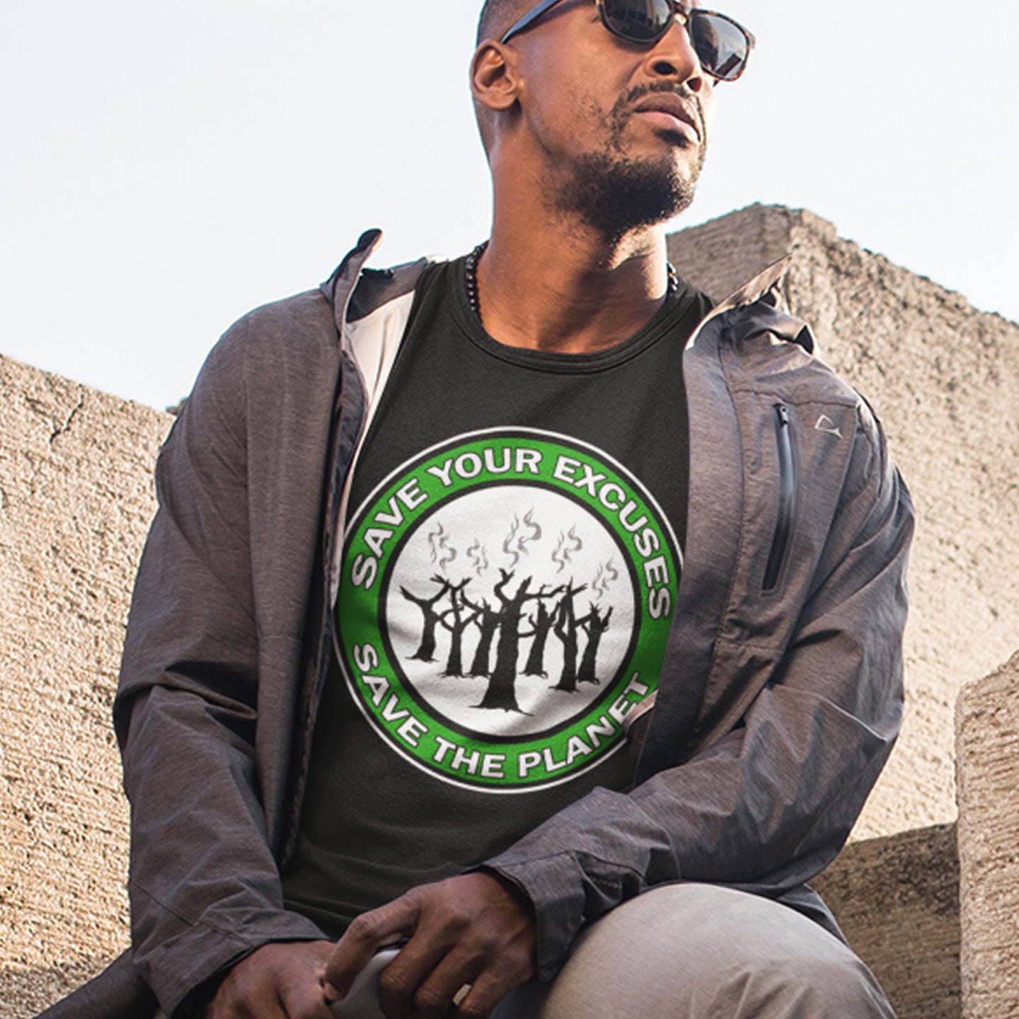 It's time to stop making poor excuses for why we haven't quite got around to saving the planet. Made from 100% organic ring-spun cotton, this unisex t-shirt is a total must-have. It's high-quality, super comfy, and best of all—eco-friendly.