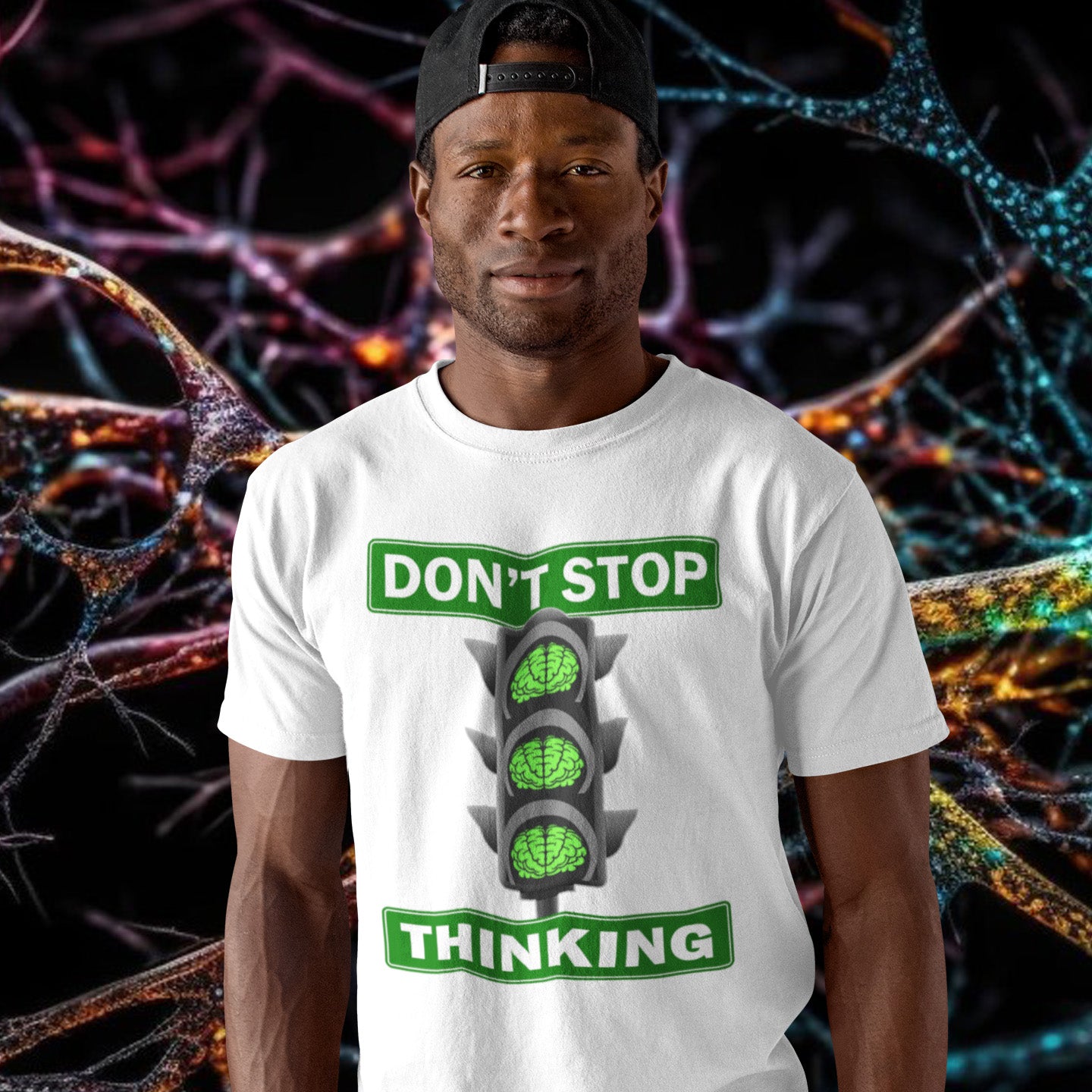 A design for anyone who thinks modern society has made us mentally lazy and happy to be told what to think and when to think it. Made from 100% organic ring-spun cotton, this unisex t-shirt is a total must-have. It's high-quality, super comfy, and best of all—eco-friendly.