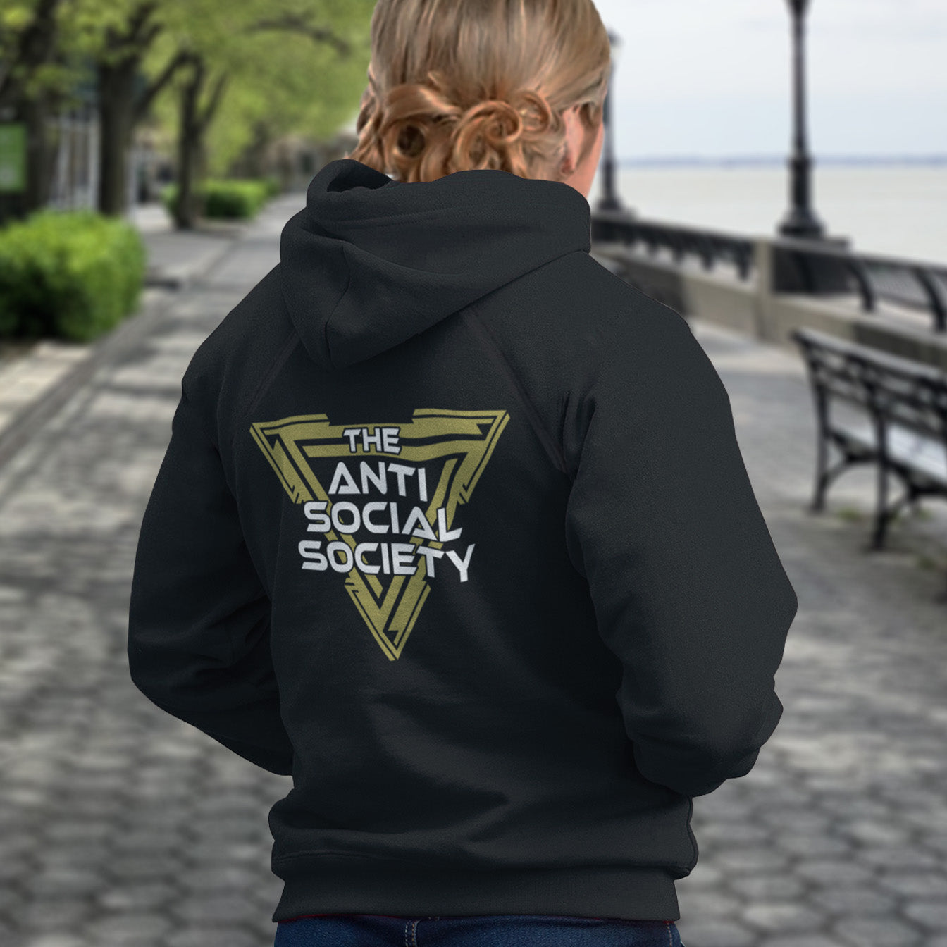 An oxymoron to ponder, as the more you don't want to be a member, the more you become one. Comfortable and practical. It's extra soft and has a convenient front pouch pocket. Made from organic cotton and recycled polyester, this social awareness hoodie is a great eco-friendly choice.