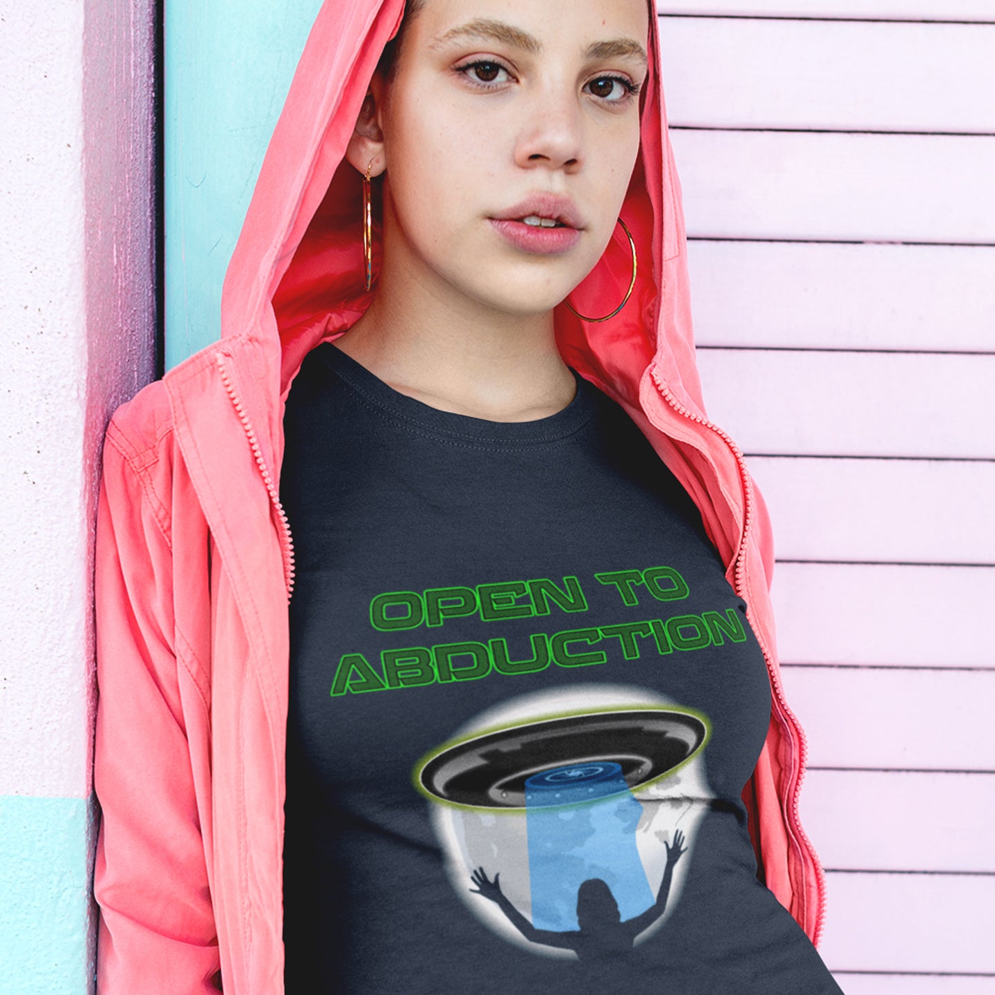 A design for those who are not too impressed with what we've done with the place and are open to hitching a lift off this rock. Made from 100% organic ring-spun cotton, this unisex t-shirt is a total must-have. It's high-quality, super comfy, and best of all—eco-friendly.
