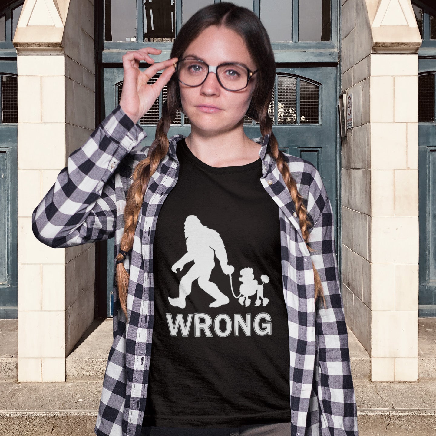 Bigfoot and a poodle just don't go. ' Live and let live ' has it's limits ! There are somethings we can all agree on that are just not right. Made from 100% organic ring-spun cotton, this unisex t-shirt is a total must-have. It's high-quality, super comfy, and best of all—eco-friendly.