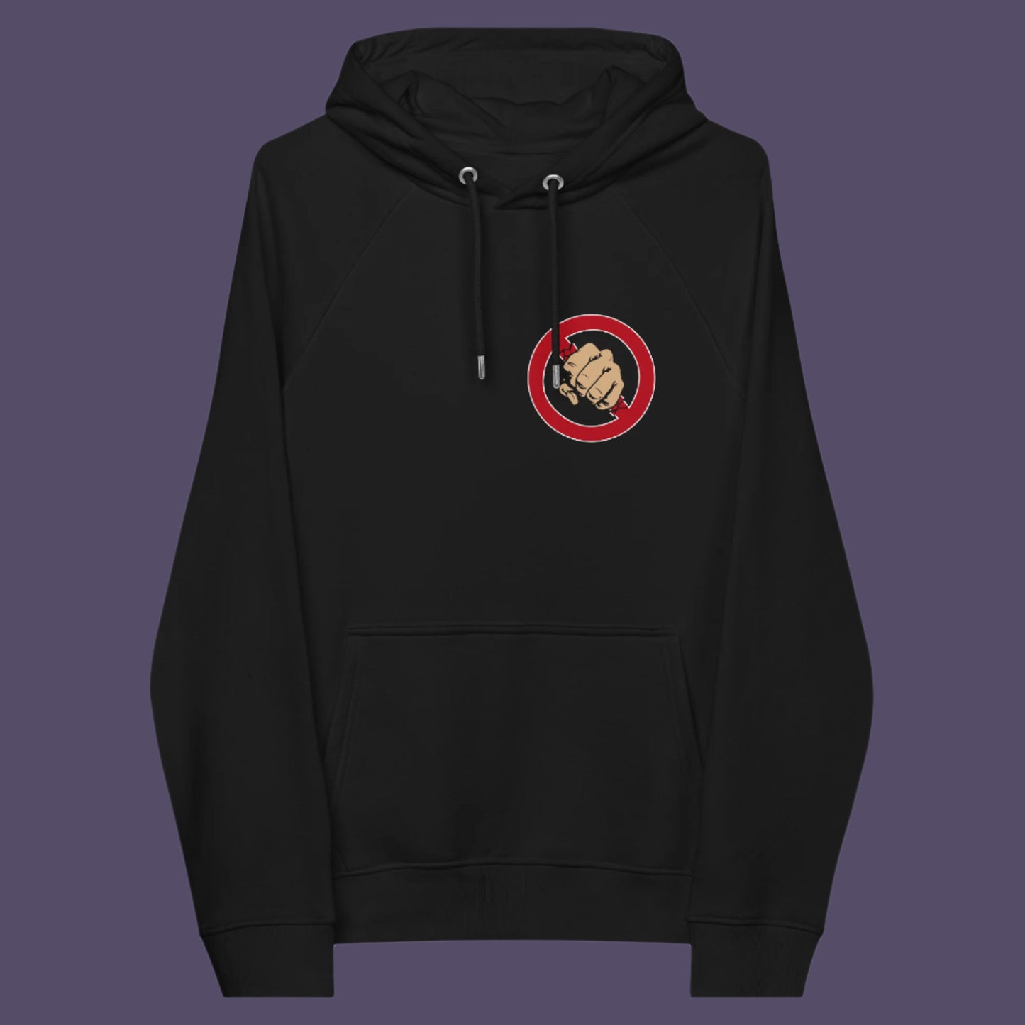 Boundaries stifle creativity, and rules are only guidelines. Break free. Comfortable and practical. It's extra soft and has a convenient front pouch pocket. Made from organic cotton and recycled polyester, this social awareness hoodie is a great eco-friendly choice.