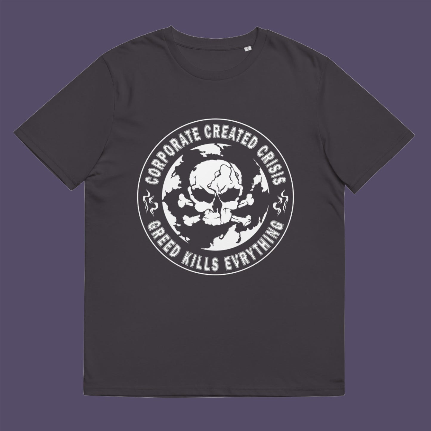 Show your support for the planet and make it clear you are no fool to where the climate problem blame should be placed. Made from 100% organic ring-spun cotton, this unisex t-shirt is a total must-have. It's high-quality, super comfy, and best of all—eco-friendly.