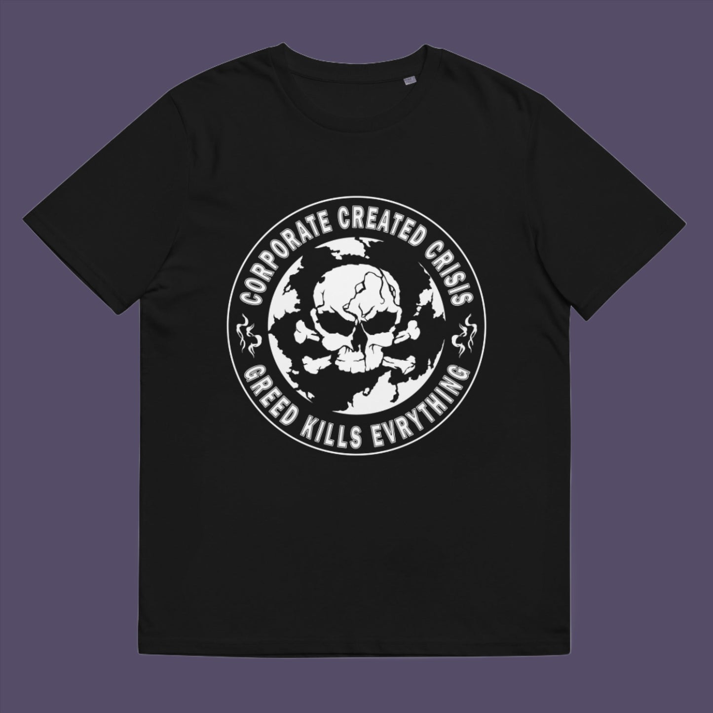 Show your support for the planet and make it clear you are no fool to where the climate problem blame should be placed. Made from 100% organic ring-spun cotton, this unisex t-shirt is a total must-have. It's high-quality, super comfy, and best of all—eco-friendly.
