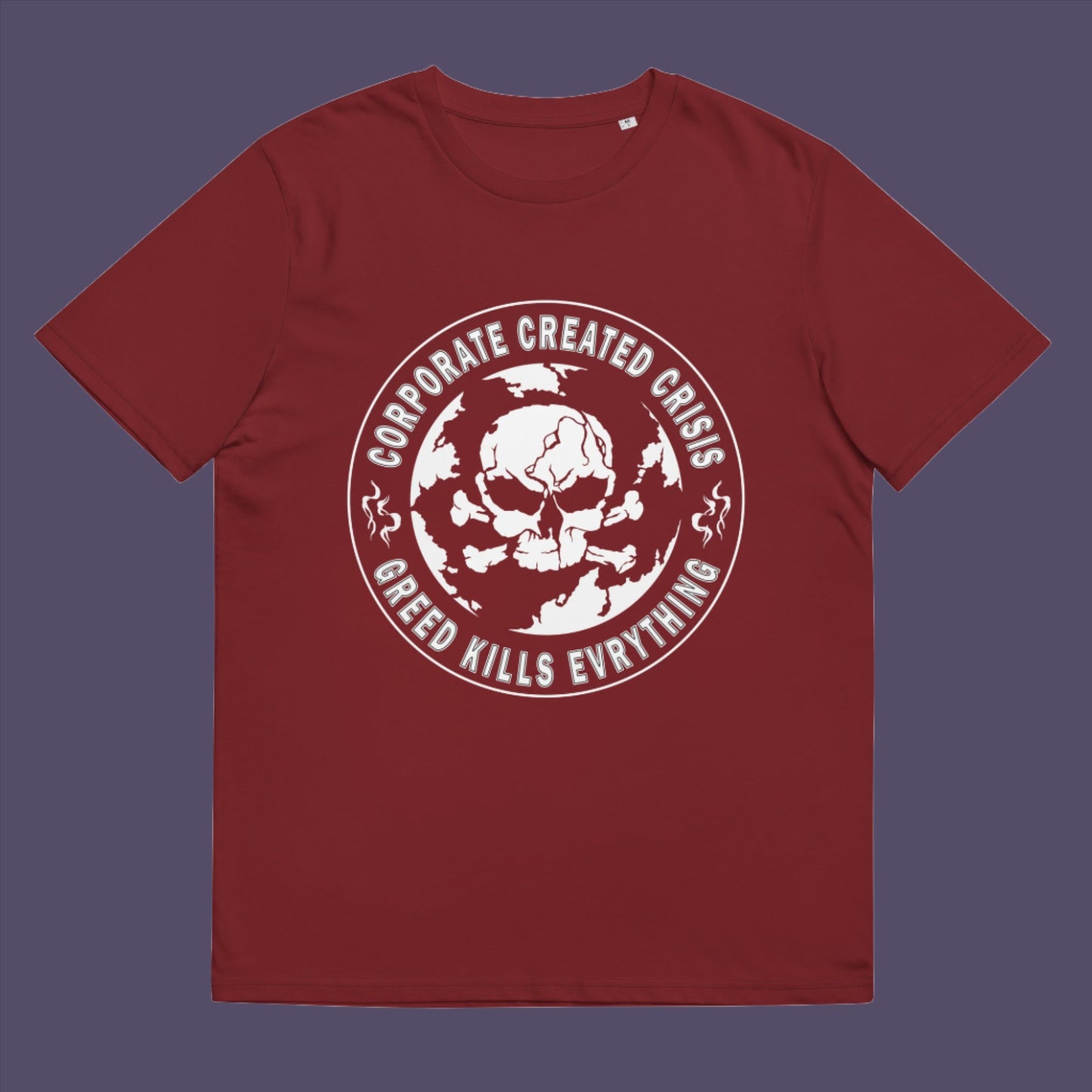 Show your support for the planet and make it clear you are no fool to where the climate problem blame should be placed. Made from 100% organic ring-spun cotton, this unisex t-shirt is a total must-have. It's high-quality, super comfy, and best of all—eco-friendly.