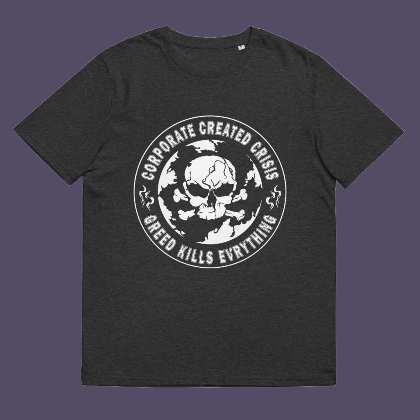 Show your support for the planet and make it clear you are no fool to where the climate problem blame should be placed. Made from 100% organic ring-spun cotton, this unisex t-shirt is a total must-have. It's high-quality, super comfy, and best of all—eco-friendly.
