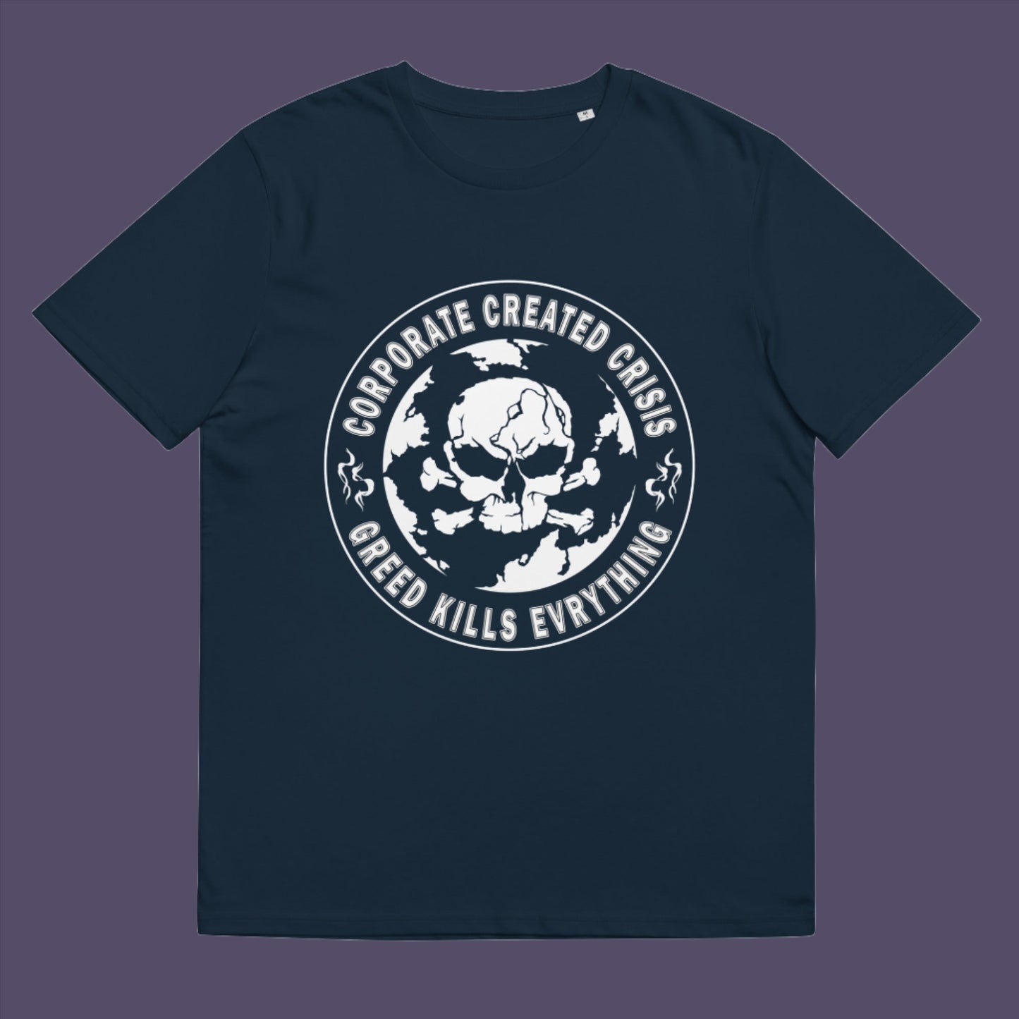 Show your support for the planet and make it clear you are no fool to where the climate problem blame should be placed. Made from 100% organic ring-spun cotton, this unisex t-shirt is a total must-have. It's high-quality, super comfy, and best of all—eco-friendly.