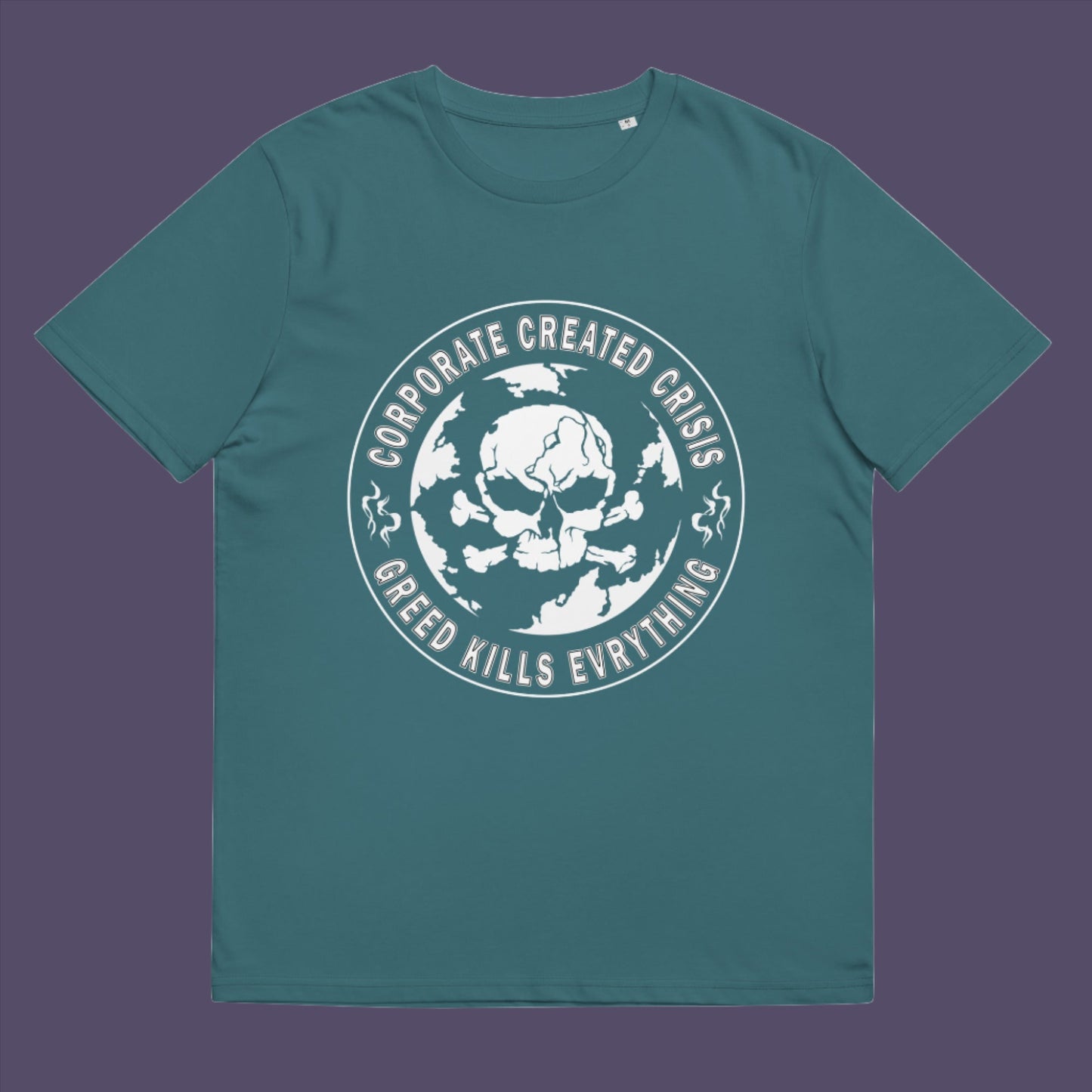 Show your support for the planet and make it clear you are no fool to where the climate problem blame should be placed. Made from 100% organic ring-spun cotton, this unisex t-shirt is a total must-have. It's high-quality, super comfy, and best of all—eco-friendly.