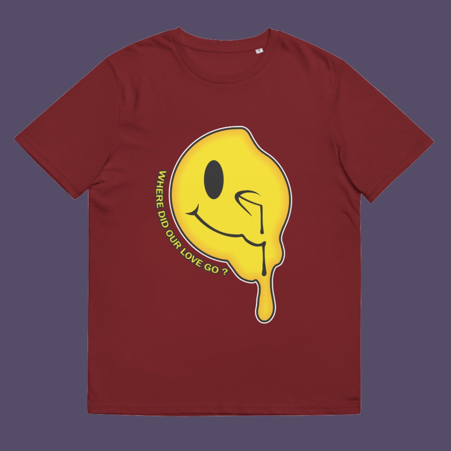 This design is a tribute to the 90's house music and the love that was felt around the scene. Made from 100% organic ring-spun cotton, this unisex t-shirt is a total must-have. It's high-quality, super comfy, and best of all—eco-friendly.