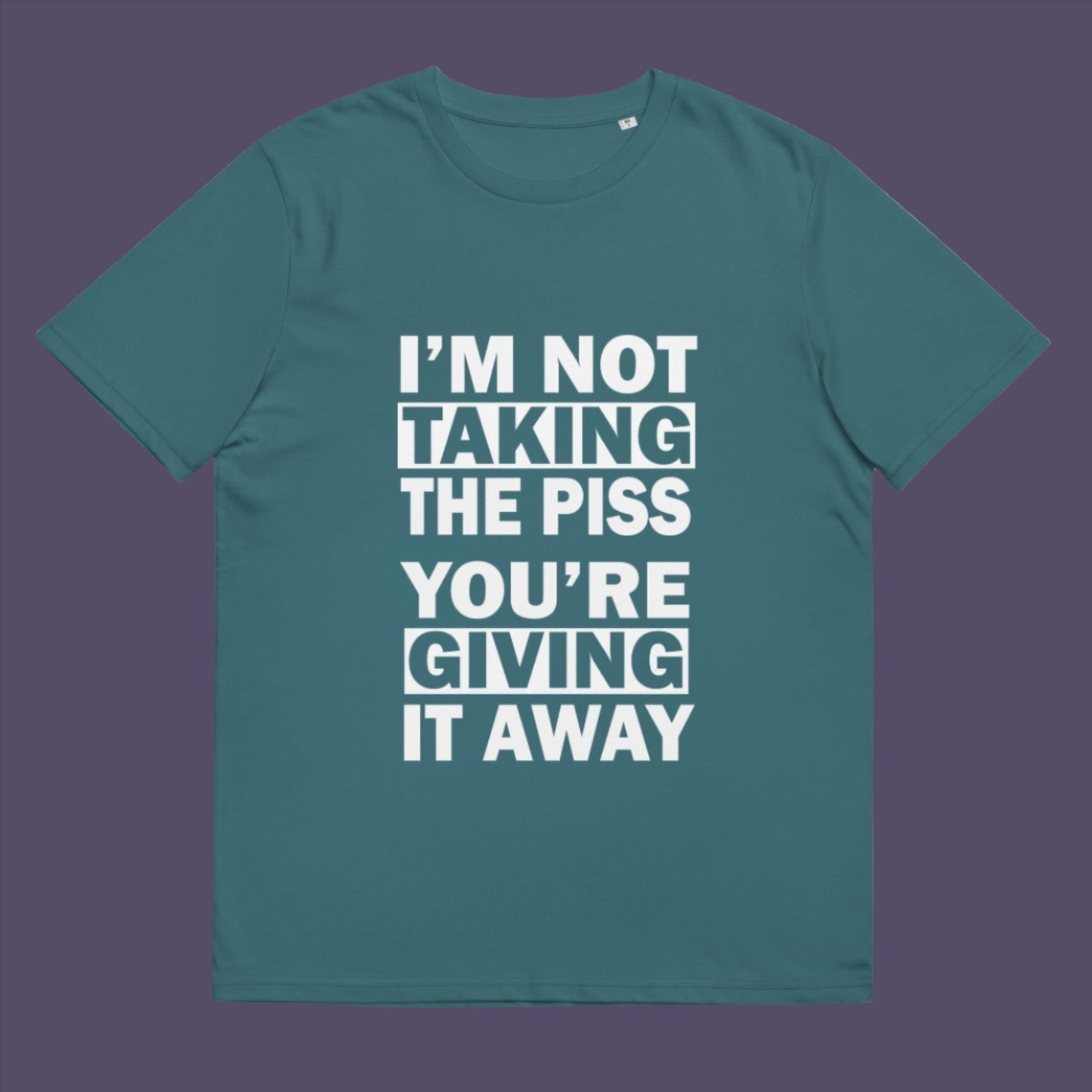 IA light hearted banter between friends ...... " No offence intended mate ". Made from 100% organic ring-spun cotton, this unisex t-shirt is a total must-have. It's high-quality, super comfy, and best of all—eco-friendly.