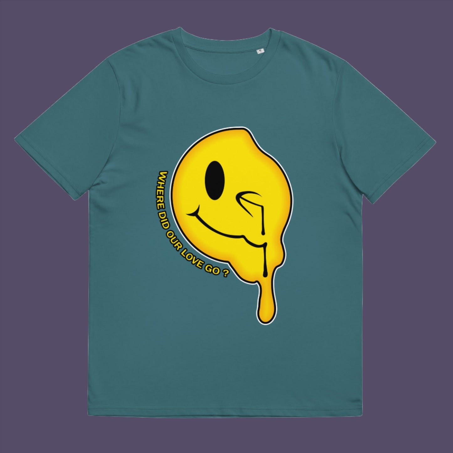 This design is a tribute to the 90's house music and the love that was felt around the scene. Made from 100% organic ring-spun cotton, this unisex t-shirt is a total must-have. It's high-quality, super comfy, and best of all—eco-friendly.