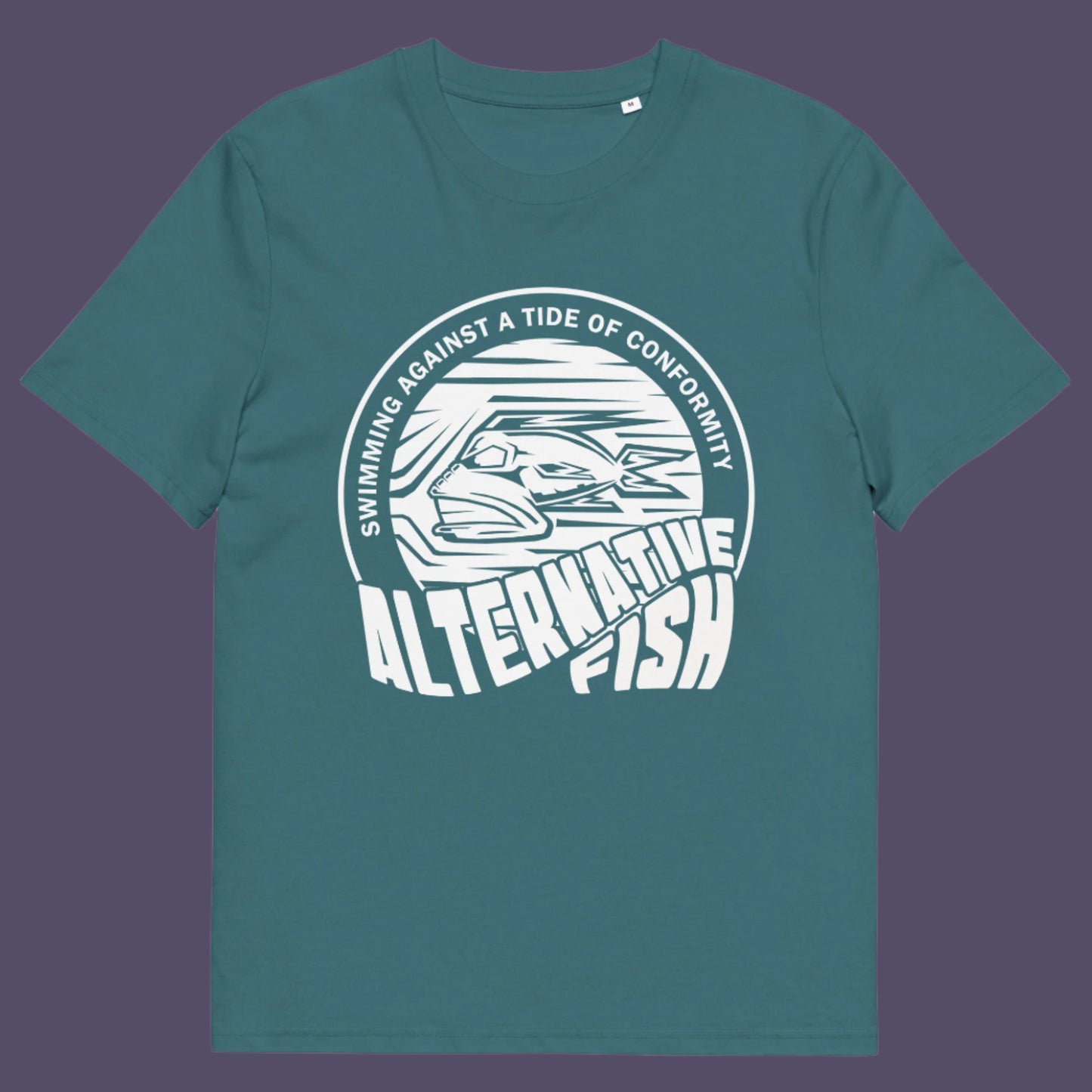 Stargazer t shirt. A non conformist t shirt for all who think outside the box. Don't just be another fish in the sea. Push back the tide of conformity with this anti establishment t shirt design. Made from 100% organic ring-spun cotton, this counter culture t shirt is unisex, high-quality, super comfy, and best of all, eco-friendly.