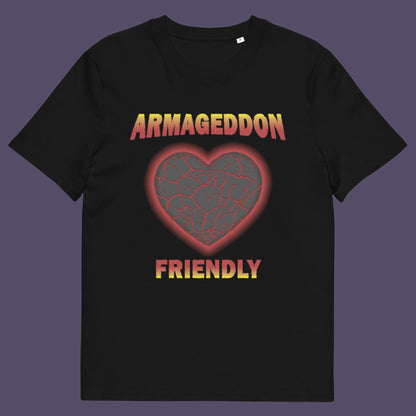 Black t-shirt. A non conformist t shirt design for the pessimist among us. If you find yourself losing faith in humankind, and feel your heart turning to stone, get it out of your system with this alternative counterculture design. Great for anyone who thinks outside the box. Made from 100% organic ring-spun cotton, this social awareness t shirt is unisex, high-quality, super comfy, and best of all, eco-friendly.