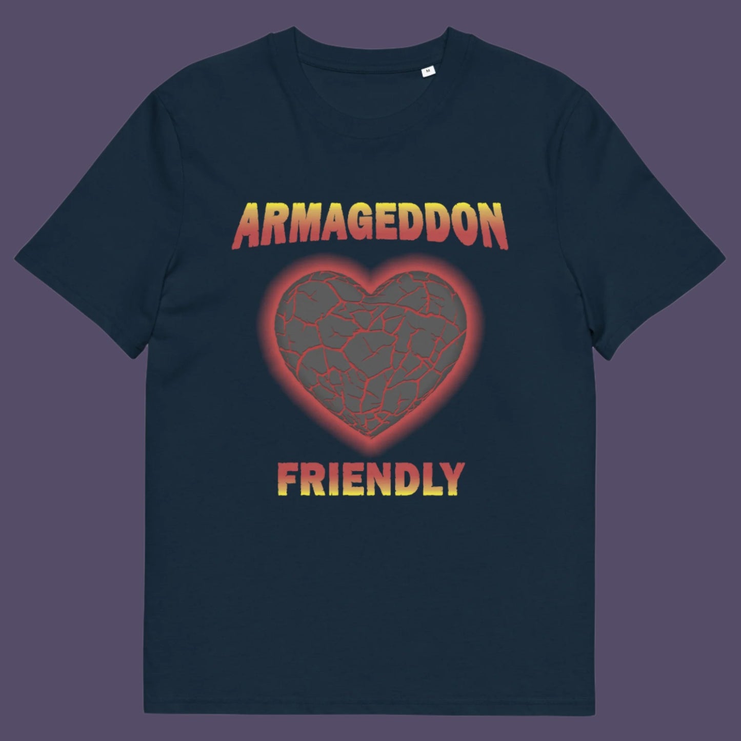 French navy t-shirt. A non conformist t shirt design for the pessimist among us. If you find yourself losing faith in humankind, and feel your heart turning to stone, get it out of your system with this alternative counterculture design. Great for anyone who thinks outside the box. Made from 100% organic ring-spun cotton, this social awareness t shirt is unisex, high-quality, super comfy, and best of all, eco-friendly.