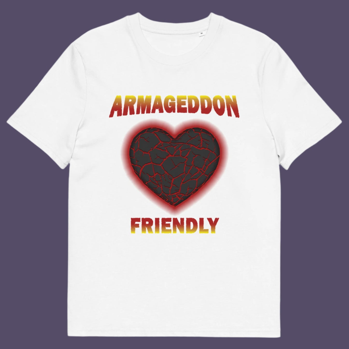 White t-shirt. A non conformist t shirt design for the pessimist among us. If you find yourself losing faith in humankind, and feel your heart turning to stone, get it out of your system with this alternative counterculture design. Great for anyone who thinks outside the box. Made from 100% organic ring-spun cotton, this social awareness t shirt is unisex, high-quality, super comfy, and best of all, eco-friendly.