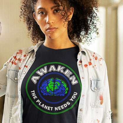 A design to highlight our need to think a way out of a global problems and stop relying on our ignorance to blank it out. Made from 100% organic ring-spun cotton, this environmental concern t-shirt is unisex, high-quality, super comfy, and best of all, eco-friendly.