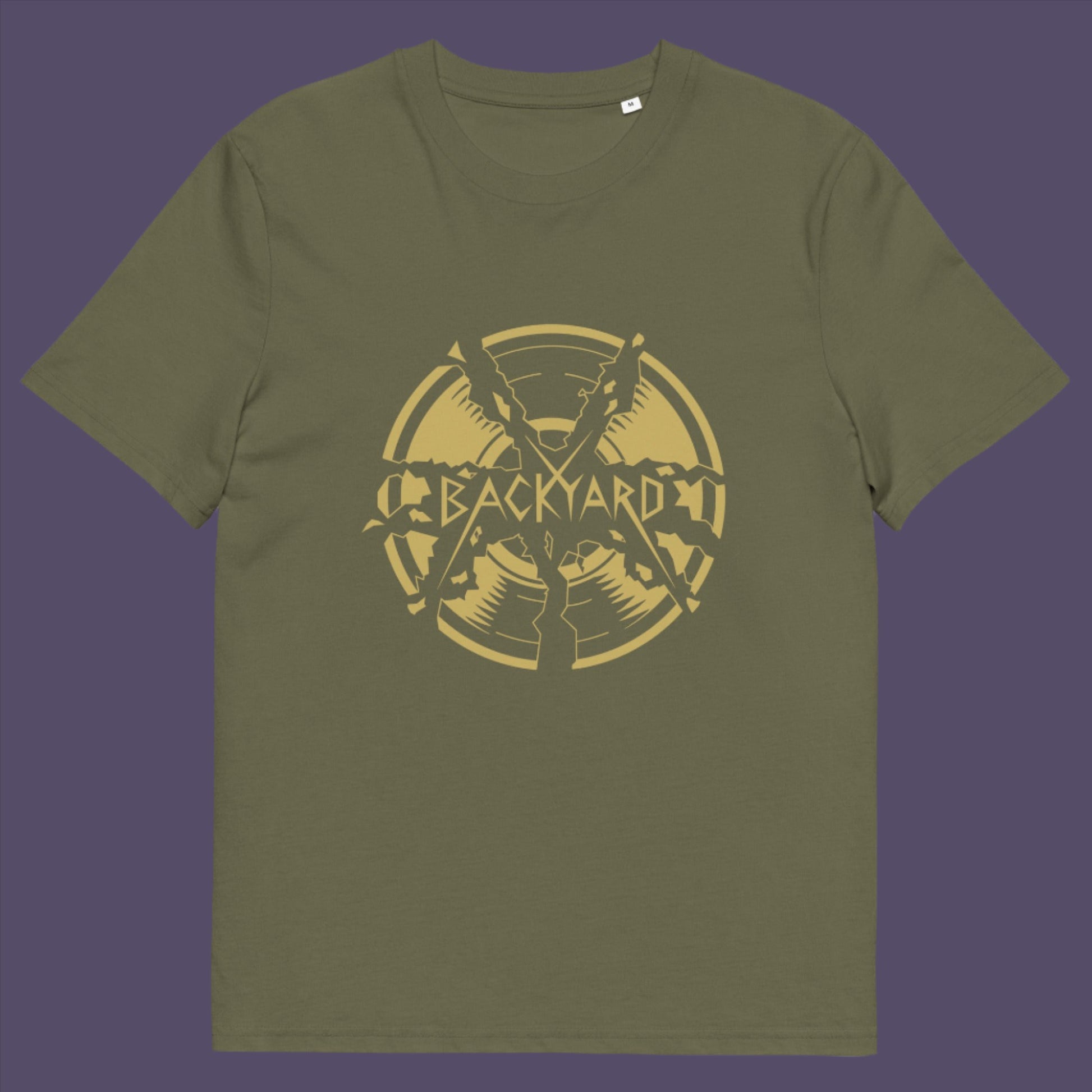 Khaki t-shirt. A unique Backyard t-shirt. If you were there, you were there. If you know, you know and if you remember it you are lucky !! Eco friendly t shirt. Made from 100% organic ring-spun cotton, this nostalgic t-shirt is unisex, high-quality, super comfy, and best of all, eco-friendly.