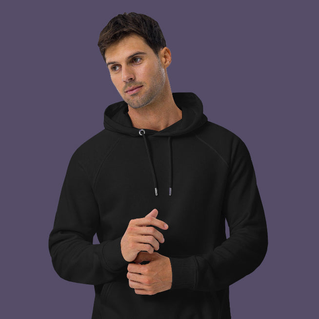 • Outside: 100% organic cotton • Charcoal melange is 60% cotton, 40% recycled polyester • Inside for all colours: 80% organic cotton, 20% recycled polyester • Brushed lining • Regular fit • Raglan sleeves • Ribbed cuffs and hem • Drawstrings with metal eyelets and stoppers • Jersey-lined hood • Blank product sourced from Bangladesh