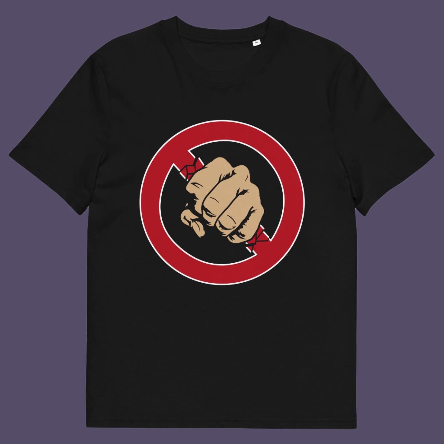 Black t-shirt. Non conformist t shirt design. stencil graffiti art for people who think boundaries stifle creativity, and rules are only guidelines. This alternative, anti establishment t-shirt is perfect for any demonstration or protest march of your choice. Made from 100% organic ring-spun cotton, this urban art t shirt is unisex, high-quality, super comfy, and best of all, eco-friendly.