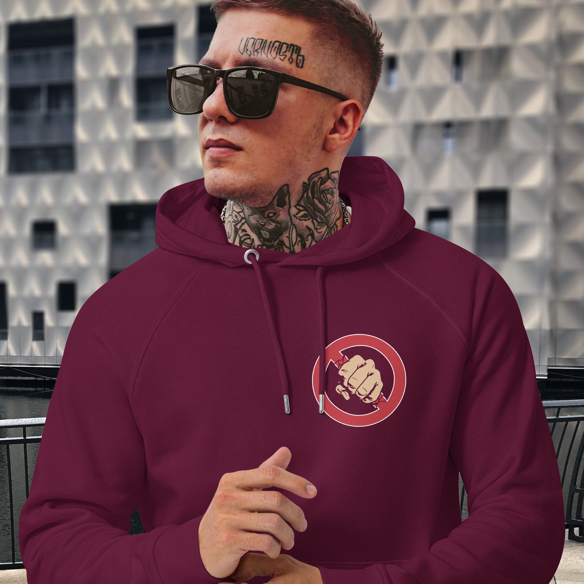 Boundaries stifle creativity, and rules are only guidelines. Break free. Comfortable and practical. It's extra soft and has a convenient front pouch pocket. Made from organic cotton and recycled polyester, this social awareness hoodie is a great eco-friendly choice.