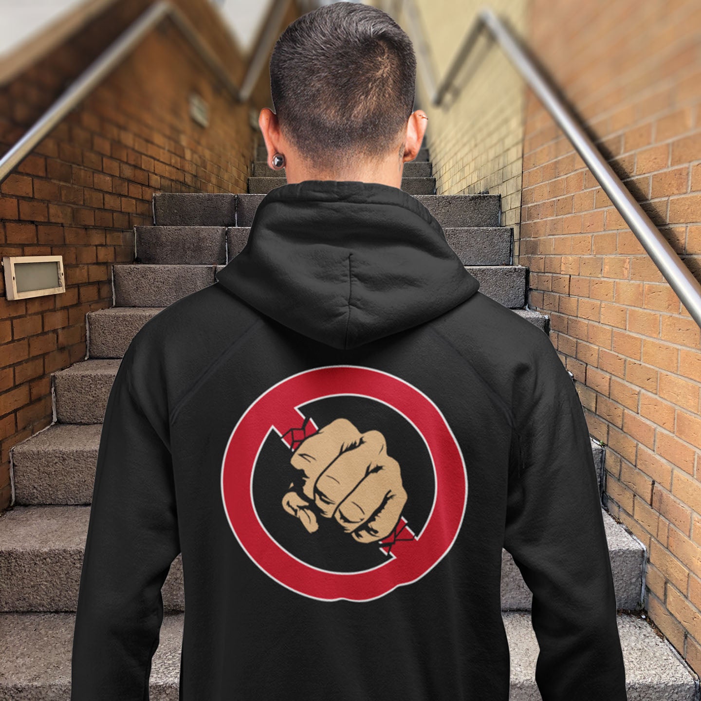 Boundaries stifle creativity, and rules are only guidelines. Break free. Comfortable and practical. It's extra soft and has a convenient front pouch pocket. Made from organic cotton and recycled polyester, this social awareness hoodie is a great eco-friendly choice.