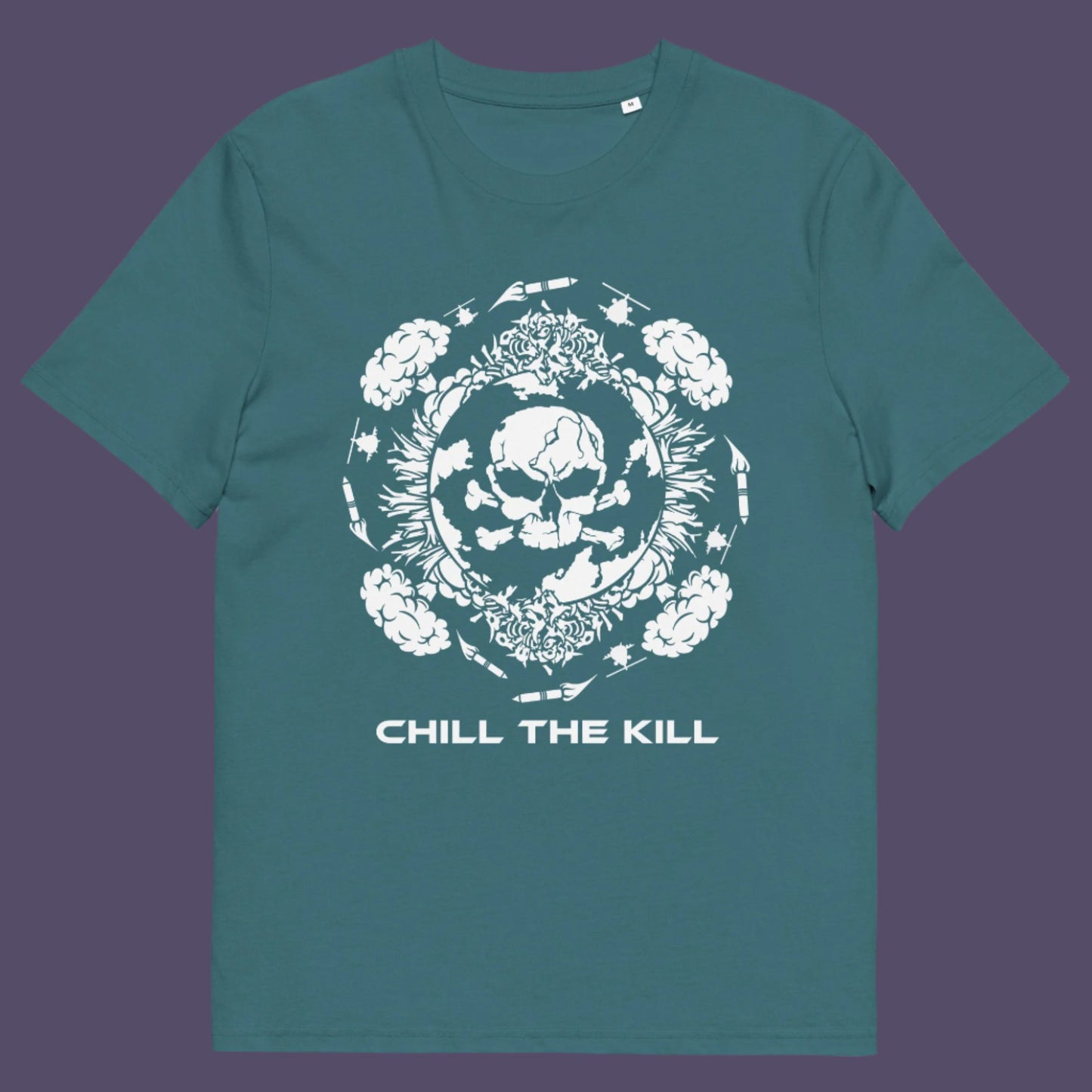 Stargazer t-shirt. An original save the planet t-shirt. A unique creation in a series of designs about environmental concern and climate issues. This one highlighting the amount of death and destruction we create as a species. Express your counter culture view and encourage social awareness. Made from 100% organic ring-spun cotton, this save the earth t shirt is unisex, high-quality, super comfy, and best of all, eco-friendly.