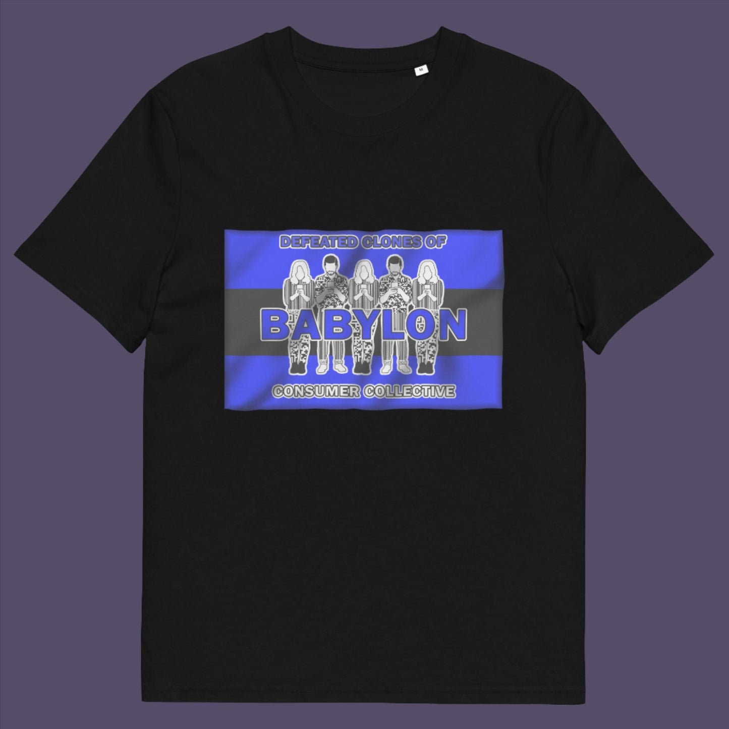 Black t-shirt. This non conformist t shirt is for people with more than a pessimistic view of society and what we have become. This unique design has a Rastafarian hint as it suggests we fill our world with unnecessary distractions, ignoring more important issues. Made from 100% organic ring-spun cotton, this anti consumerism t shirt is unisex, high-quality, super comfy, and best of all, eco-friendly.