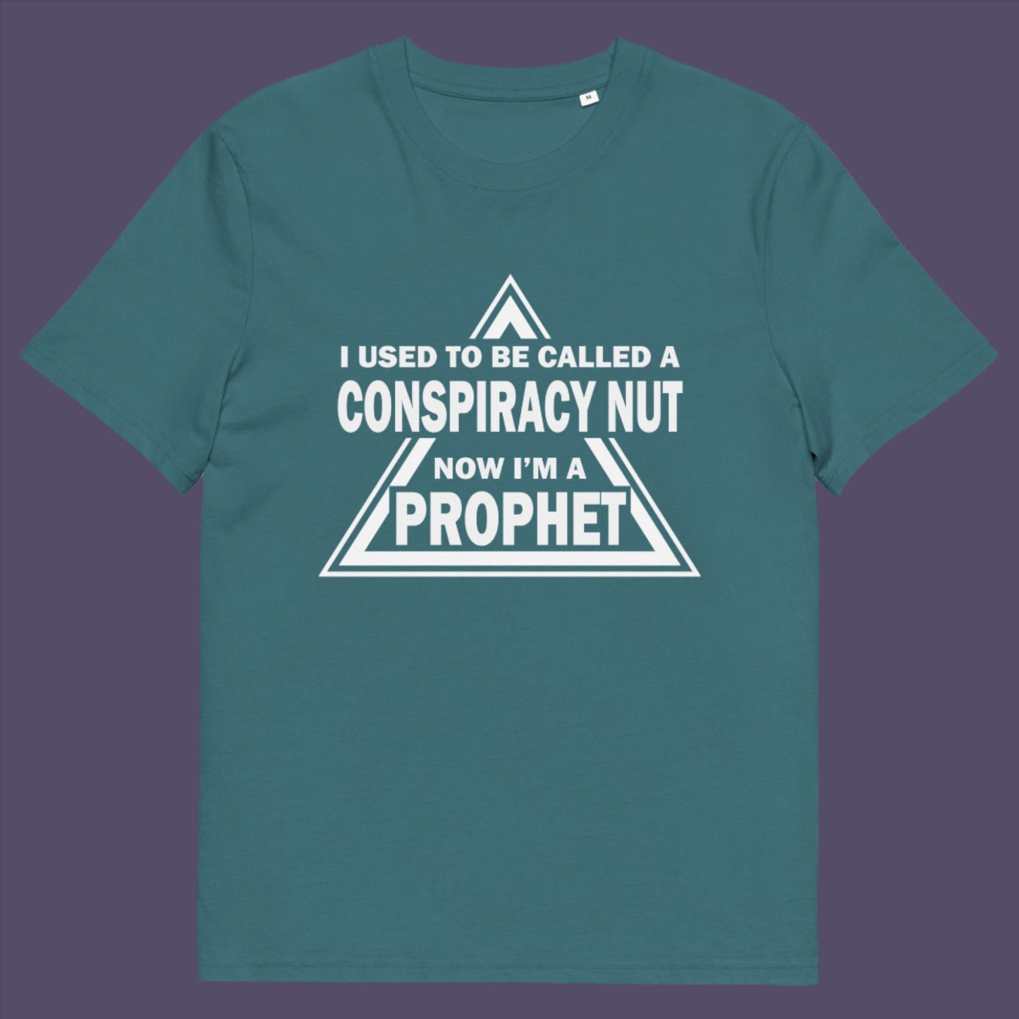 Stargazer t-shirt. This conspiracy theorist t-shirt design is for anyone who used to get funny looks for their alternative view, but now gets greeted with nods of understanding as your earlier rantings come true. Made from 100% organic ring-spun cotton, this conspiracy theorist t-shirt is unisex, high-quality, super comfy, and best of all, eco-friendly.