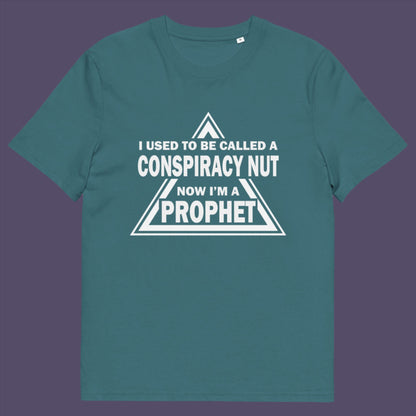 Stargazer t-shirt. This conspiracy theorist t-shirt design is for anyone who used to get funny looks for their alternative view, but now gets greeted with nods of understanding as your earlier rantings come true. Made from 100% organic ring-spun cotton, this conspiracy theorist t-shirt is unisex, high-quality, super comfy, and best of all, eco-friendly.
