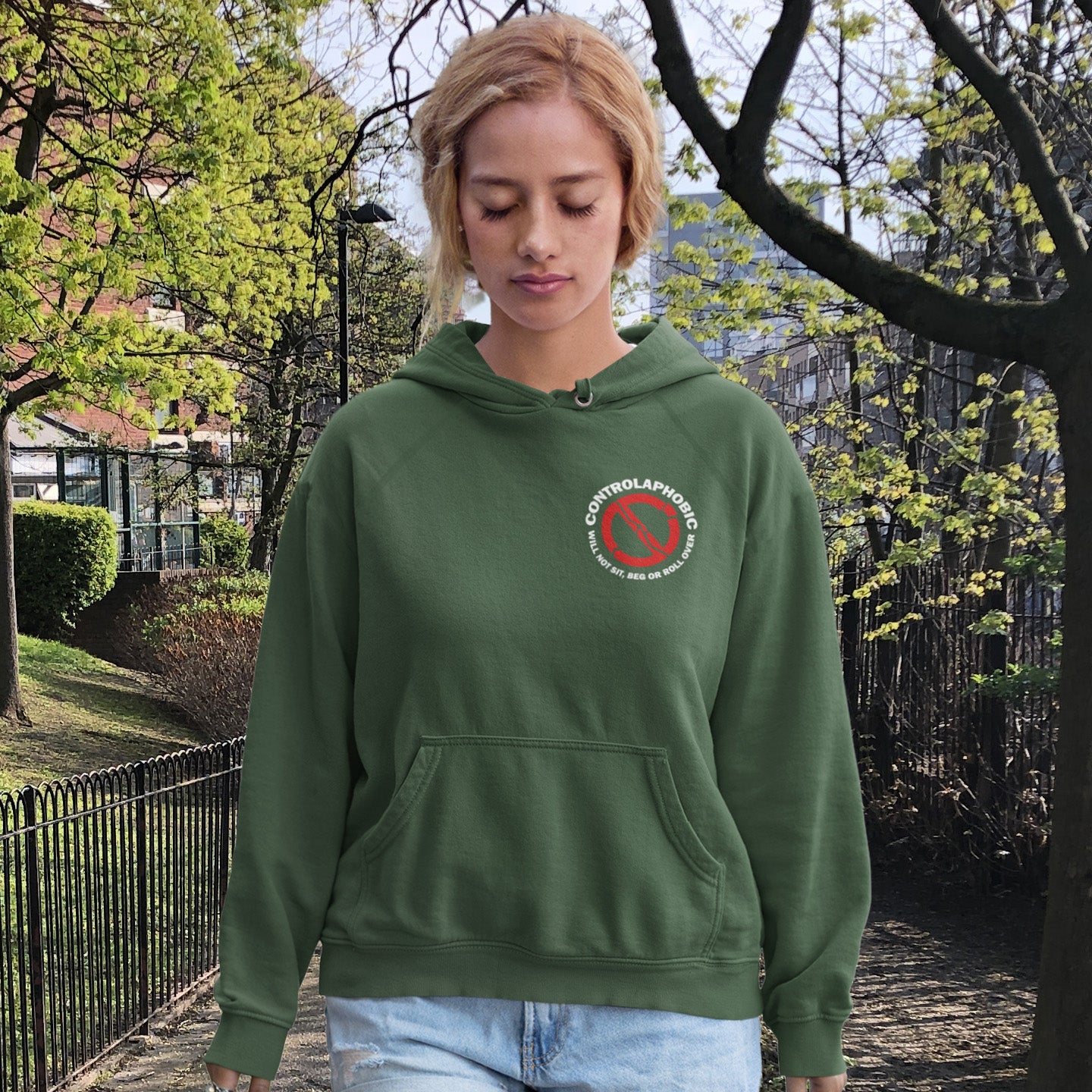 If you find yourself unable to follow commands and you're not a dog ..... You may have controlaphobia. Comfortable and practical. It's extra soft and has a convenient front pouch pocket. Made from organic cotton and recycled polyester, this social awareness hoodie is a great eco-friendly choice.