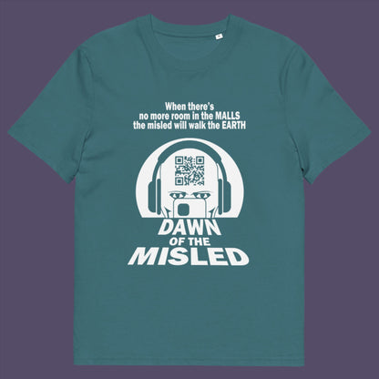 Stargazer t-shirt. A anti consumerism t shirt in the theme of a famous 1970's horror movie. This satirical design highlights the modern consumer who buys what they are told to buy by social media and corporate advertising. Made from 100% organic ring-spun cotton, this underground anti consumerism t shirt is unisex, high-quality, super comfy, and best of all, eco-friendly.