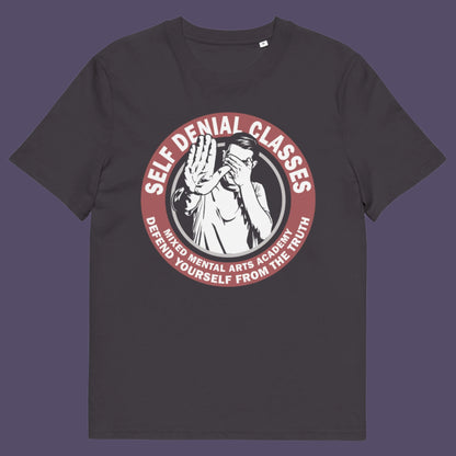 As the streets become safer lets defend ourselves against a more pressing threat. Made from 100% organic ring-spun cotton, this dark and satirical t-shirt is a total must-have. It's high-quality, super comfy, and best of all—eco-friendly.