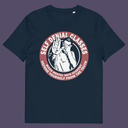 As the streets become safer lets defend ourselves against a more pressing threat. Made from 100% organic ring-spun cotton, this dark and satirical t-shirt is a total must-have. It's high-quality, super comfy, and best of all—eco-friendly.