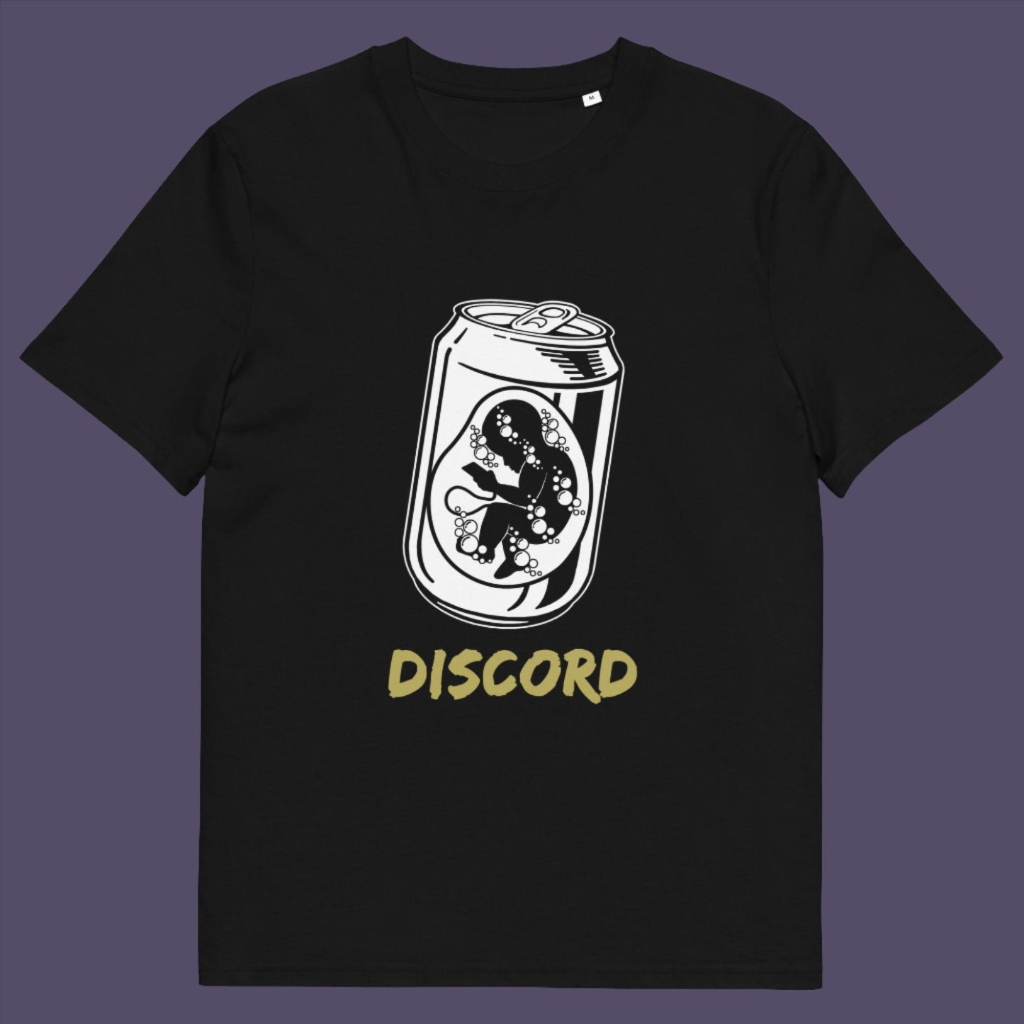 Black t-shirt. A Banksy style t-shirt suggesting a discord between modern generations and nature. A stencil art testament to the soda pop generation. Brought up on energy drinks and born with a Wi-Fi connection. Made from 100% organic ring-spun cotton, this street art t-shirt is unisex, high-quality, super comfy, and best of all, eco-friendly.