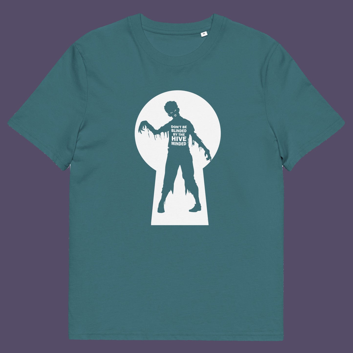 Stargazer t shirt. This funny non conformist t shirt warns against the effects of the hive mind. How do you ever know if you are wrong if everyone believes the same rhetoric ? Watch out for being infected by the hive mind of social apathy, ignorance and misinformation. Made from 100% organic ring-spun cotton, this counter culture t shirt is unisex, high quality, super comfy, and best of all, eco-friendly.