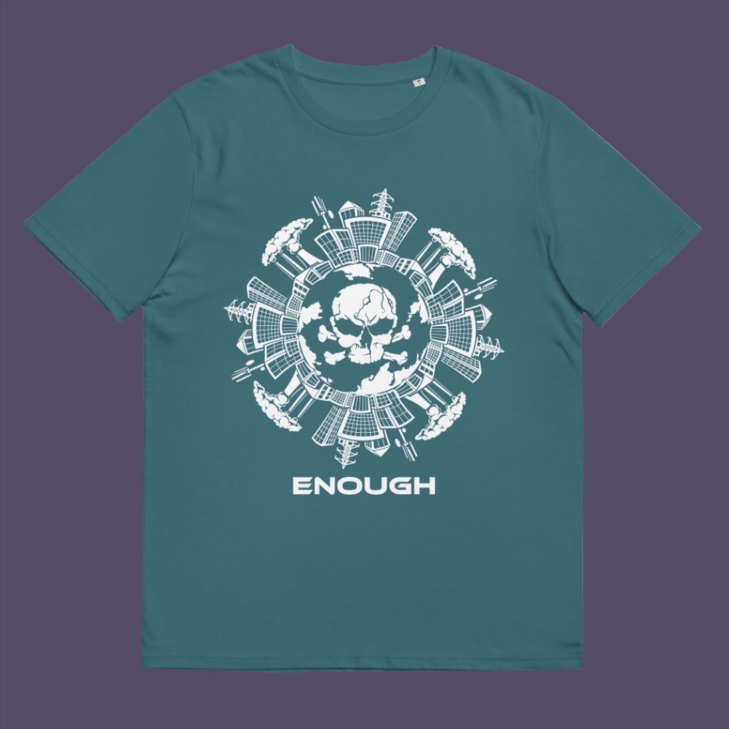 Stargazer t-shirt. A save the world t shirt highlighting an overcrowding concern. This original design is for all nature lovers who think that enough is enough and don't want to live in a concrete jungle. Made from 100% organic ring-spun cotton, this save the earth t shirt is unisex, high-quality, super comfy, and best of all, eco-friendly.