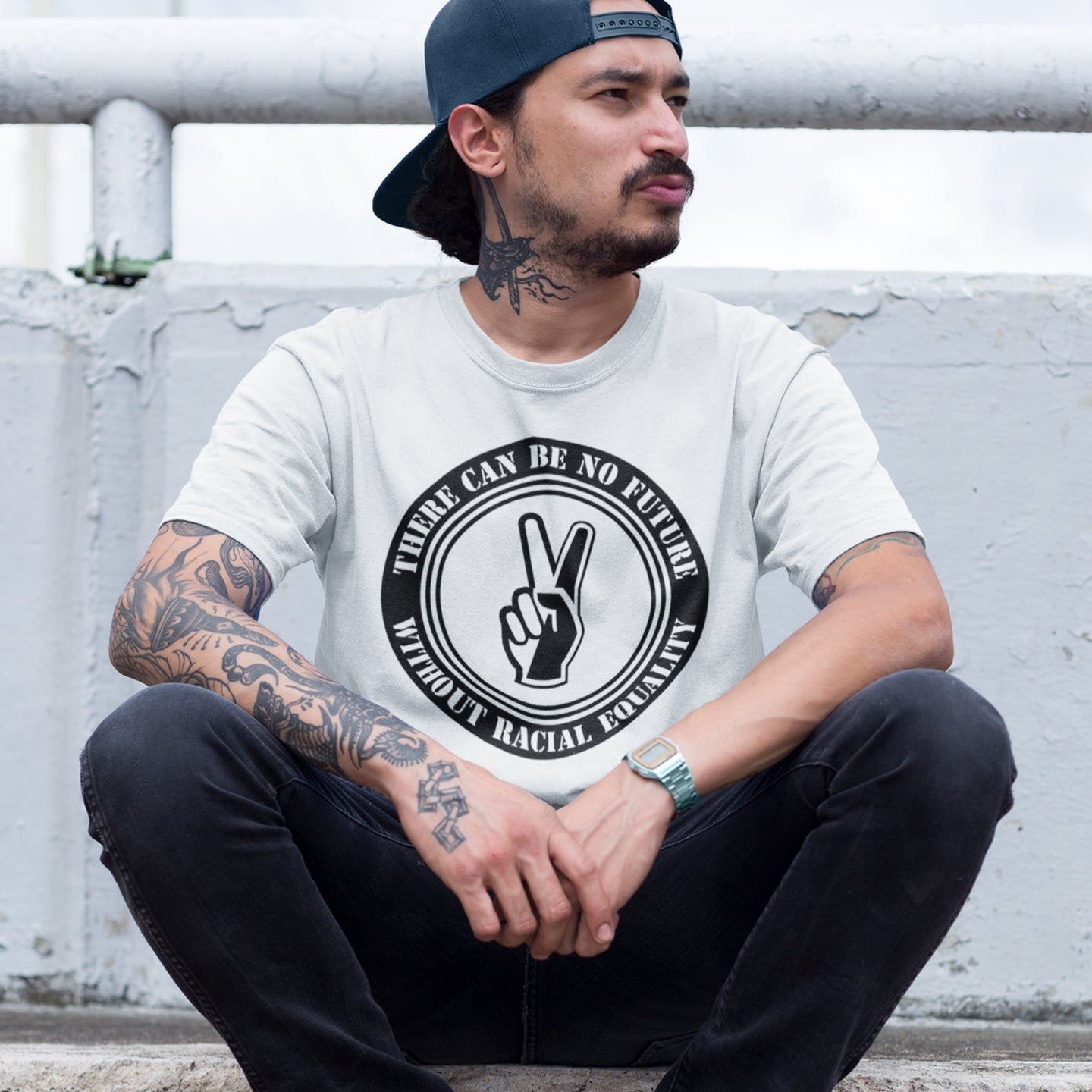There can be no future without racial equality. Made from 100% organic ring-spun cotton, this unisex t-shirt is a total must-have. It's high-quality, super comfy, and best of all—eco-friendly. 