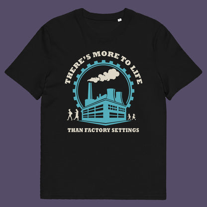 Black t-shirt. This self confidence t shirt promotes thinking outside the box. When schooling ends, education truly begins. Don't settle for state approved enlightenment, there's a whole world out there !! This design carries a message of personal growth and independent thinking. Only the dead stop learning. Made from 100% organic ring-spun cotton, this self worth t shirt is unisex, high quality, super comfy, and best of all, eco-friendly.